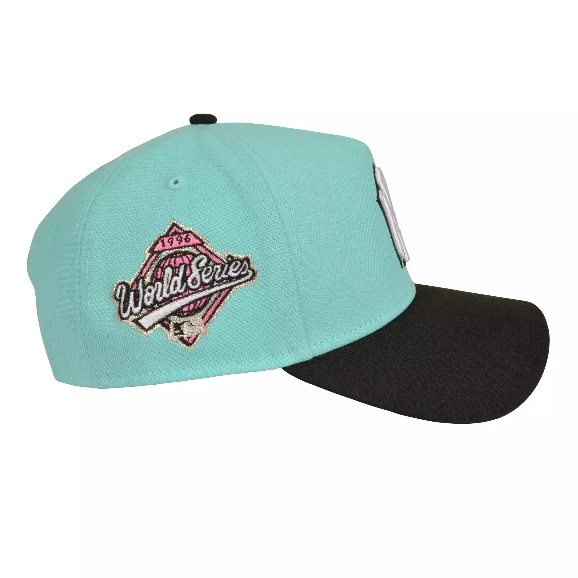 New Era New York Yankees 9FORTY A-Frame Snapback Hat - Teal/Black - TEAL/BLACK