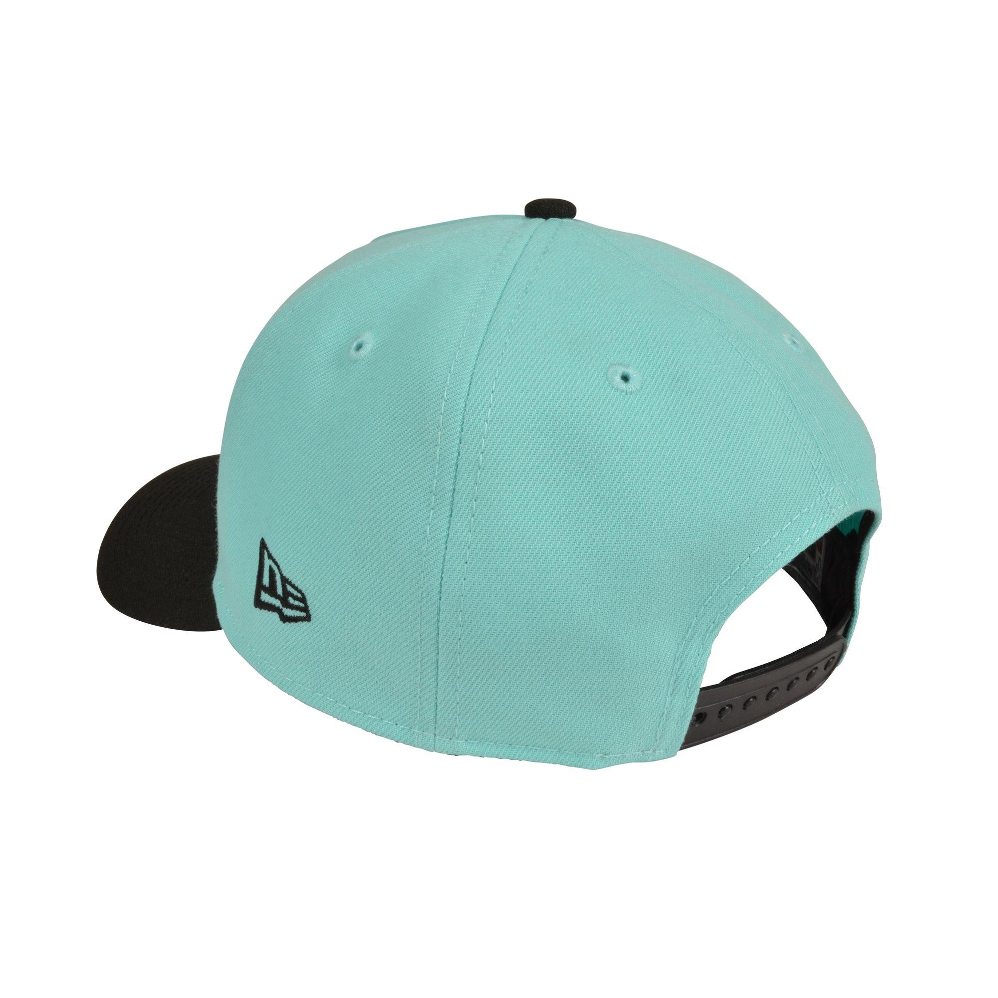 New Era New York Yankees 9FORTY A-Frame Snapback Hat - Teal/Black - TEAL/BLACK Thumbnail View 4