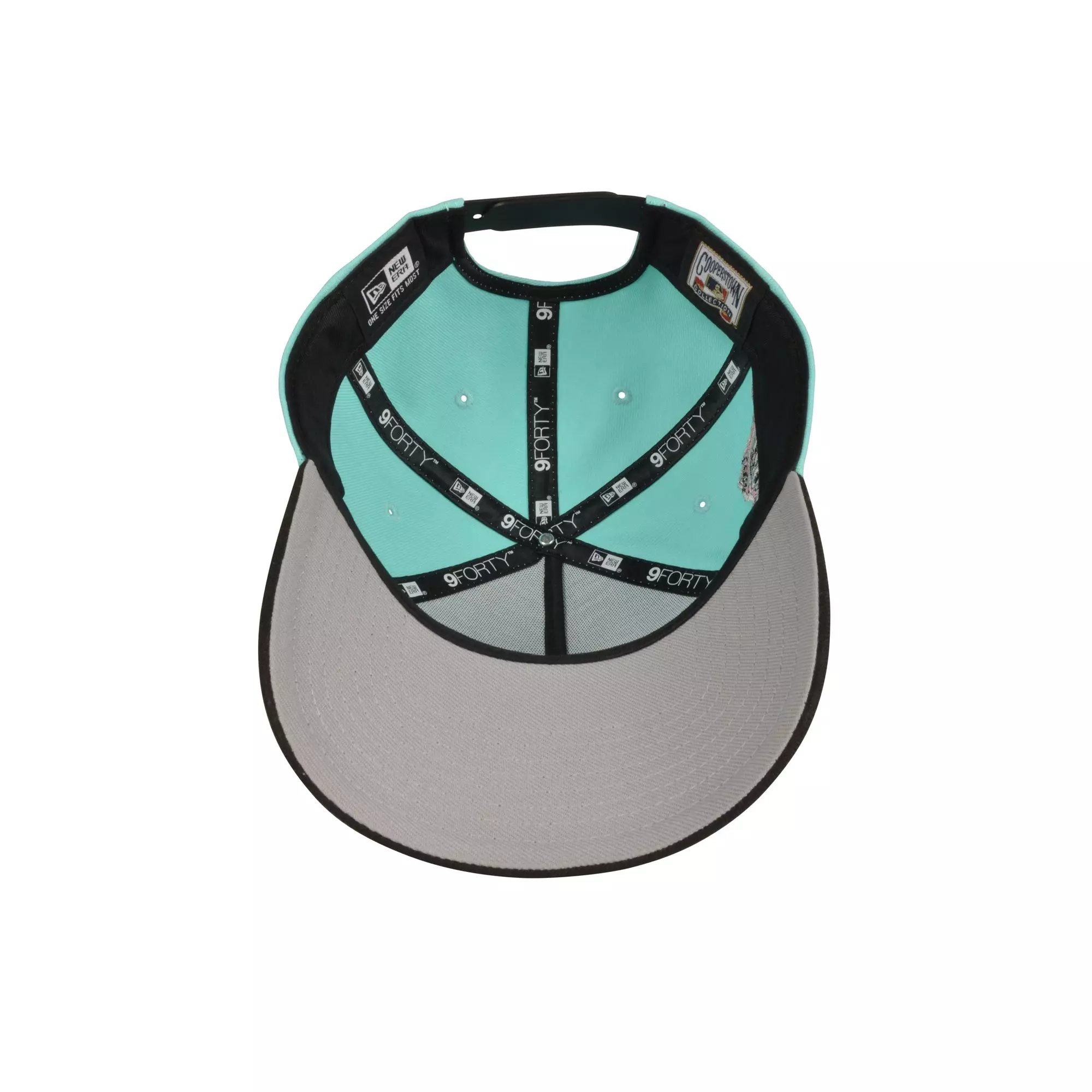 New Era New York Yankees 9FORTY A-Frame Snapback Hat - Teal/Black - TEAL/BLACK