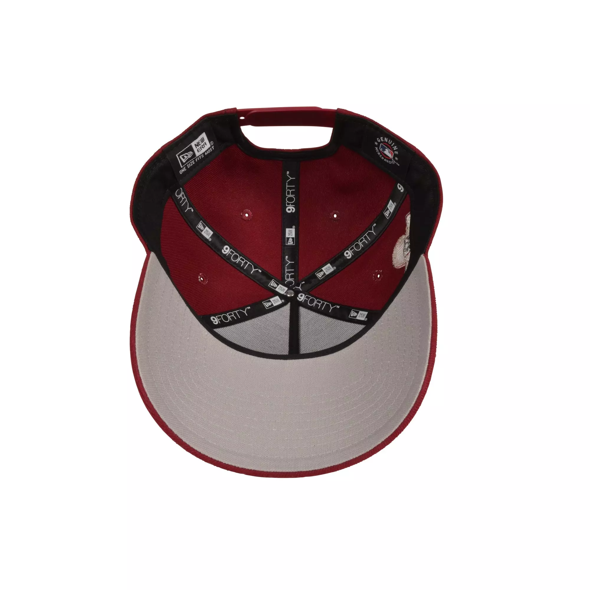 New Era Los Angeles Dodgers 9FORTY A-Frame Snapback Hat - Maroon/Grey - MAROON/GREY