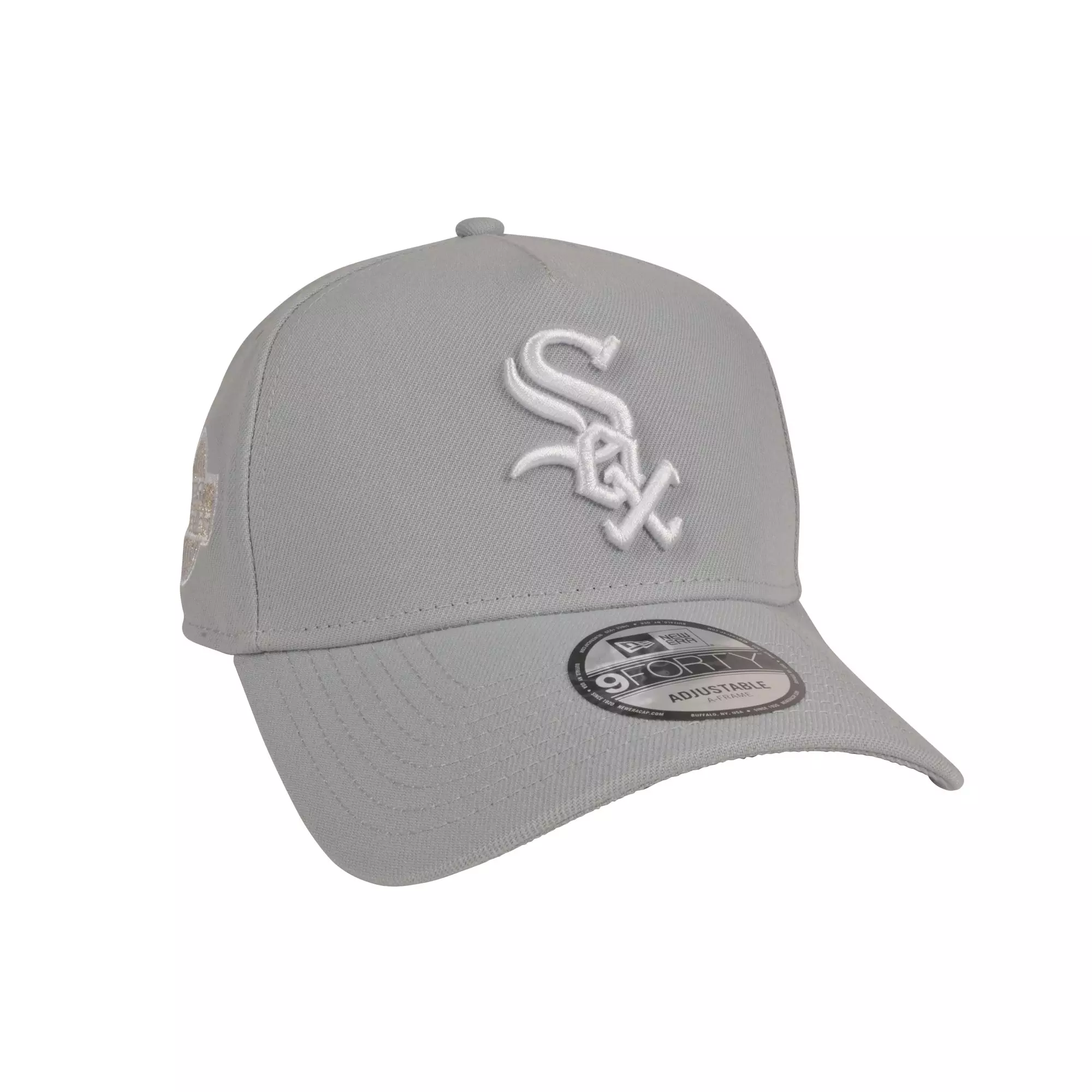 New Era Chicago White Sox 9FORTY A-Frame Snapback Hat-Dark Grey - DARK GREY