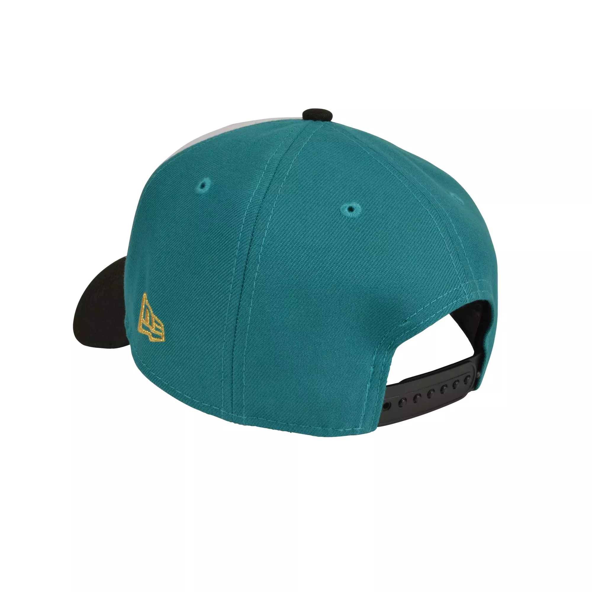 New Era Atlanta Braves 9FORTY A-Frame Snapback Hat-White/Black/Green - WHITE/BLACK/GREEN