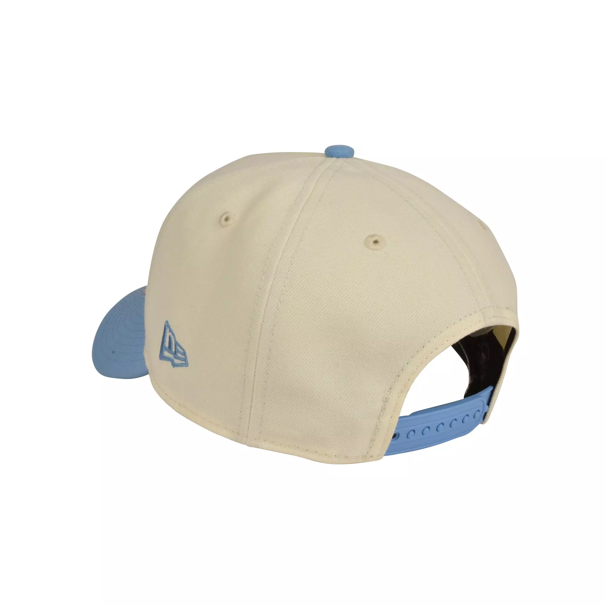 New Era Chicago Cubs 9FORTY A-Frame Snapback Hat - Cream/Light Blue - LT BLUE