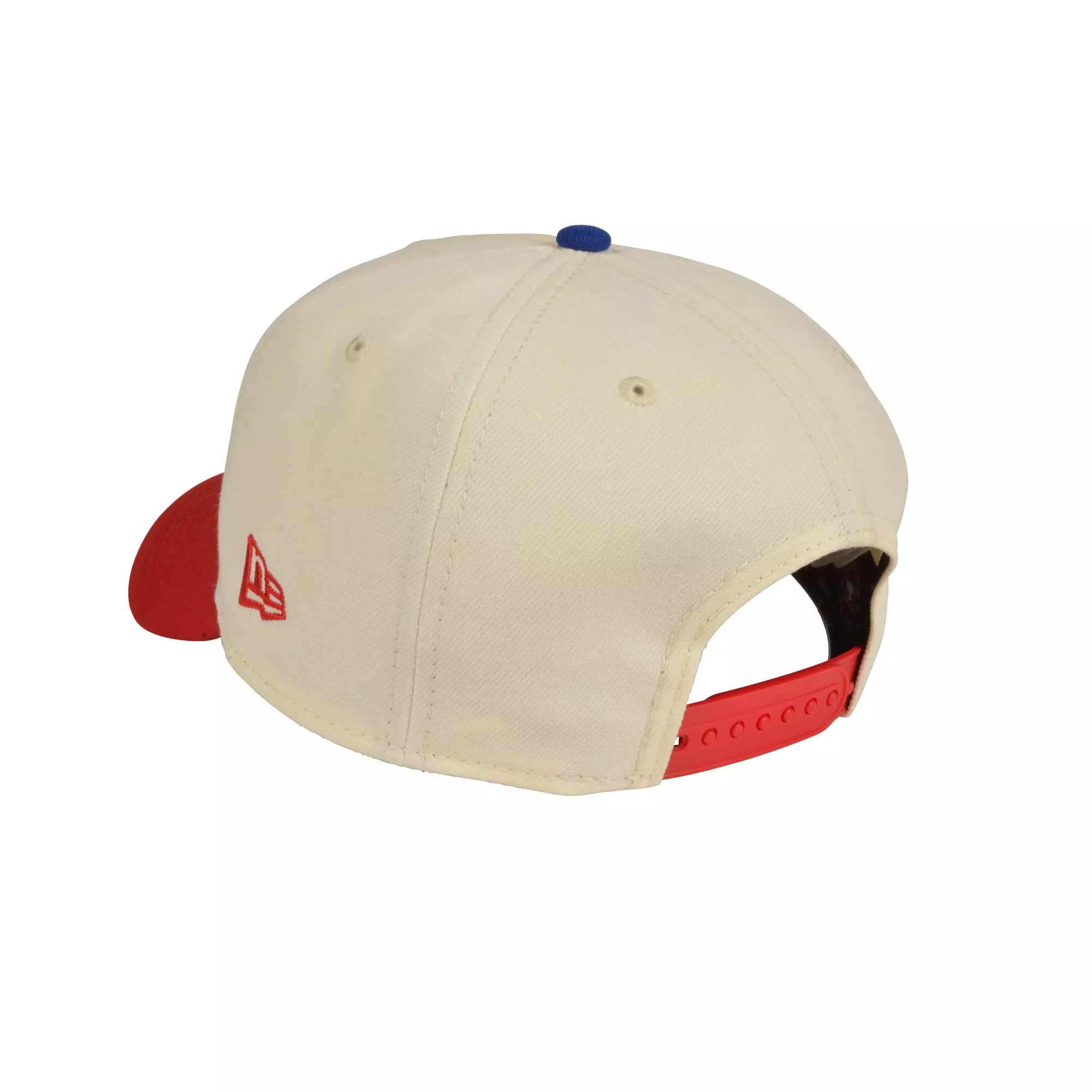 New Era Chicago Cubs 9FORTY A-Frame Snapback Hat-Cream/Red - CREAM/RED