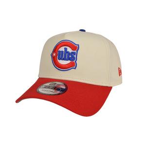 New Era Chicago Cubs 9FORTY A-Frame Snapback Hat-Cream/Red