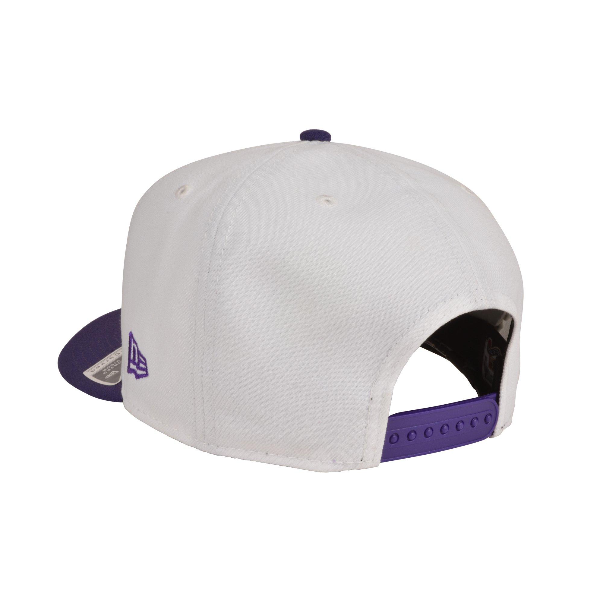 New Era Chicago Bulls 9FIFTY A-Frame Grave V Snapback Hat-White/Purple/Teal
