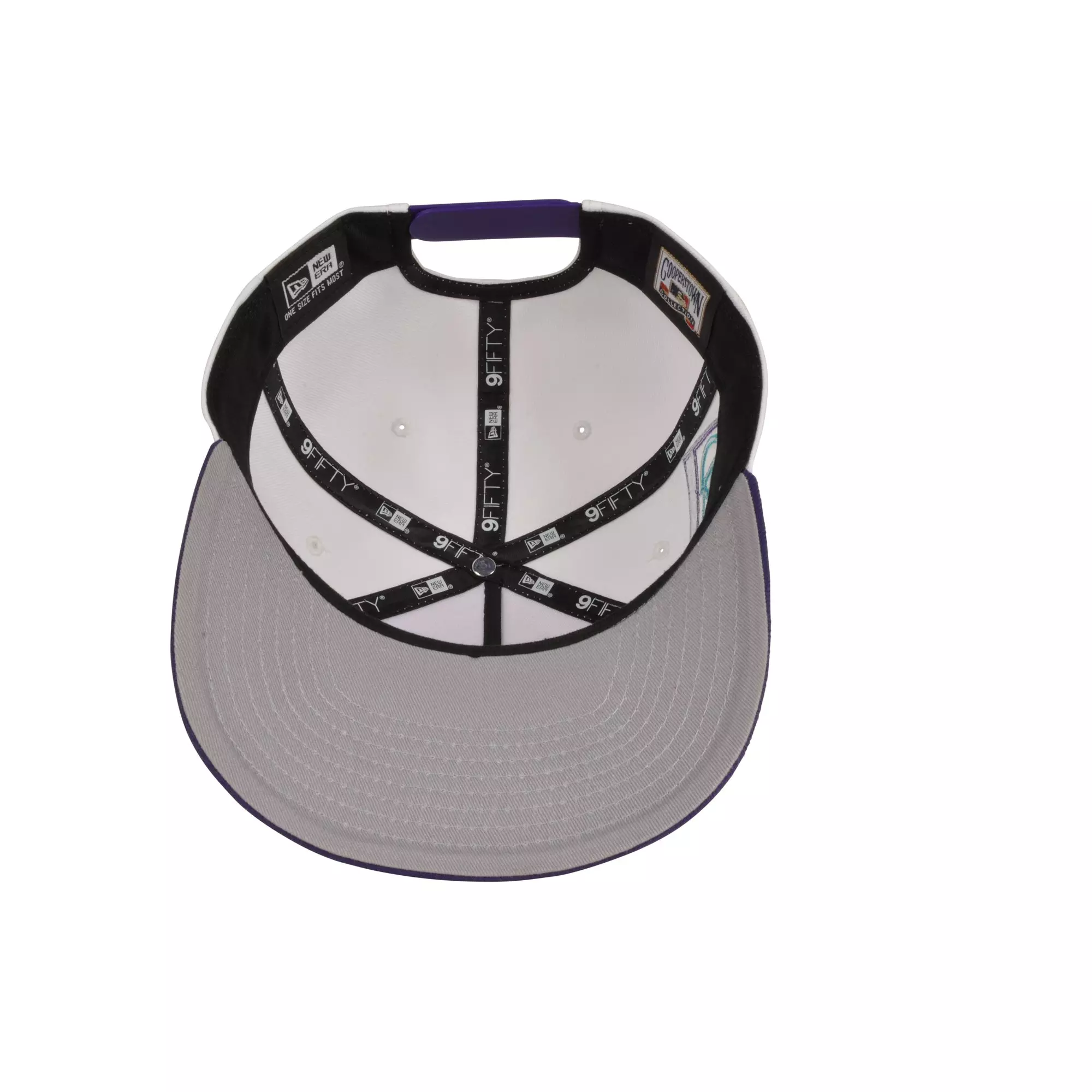 New Era Chicago Bulls 9FIFTY A-Frame Grave V Snapback Hat-White/Purple/Teal
