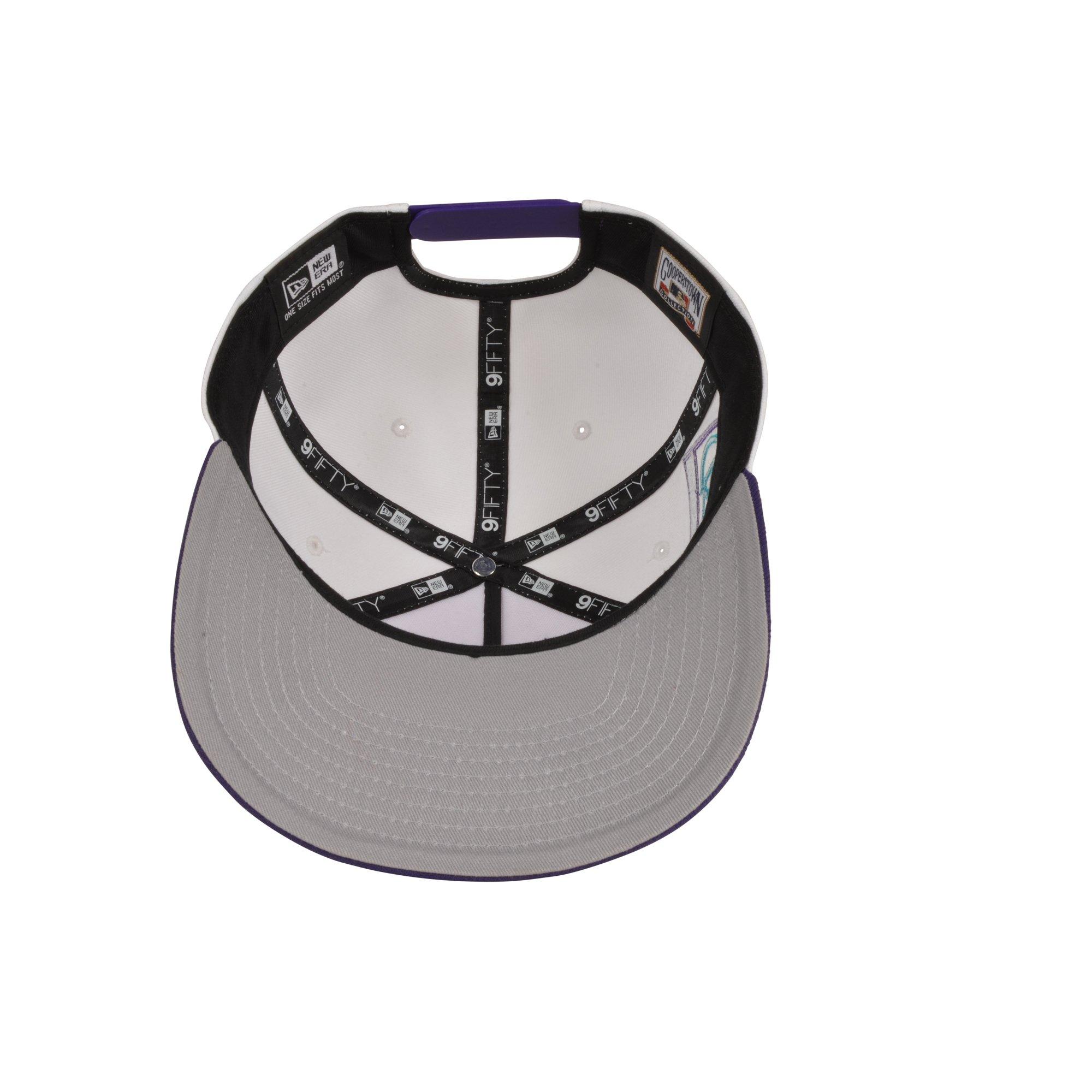 New Era Chicago White Sox 9FIFTY A-Frame Grape V Snapback Hat - White/Purple/Teal - WHITE/PURPLE/TURQUOISE Thumbnail View 5