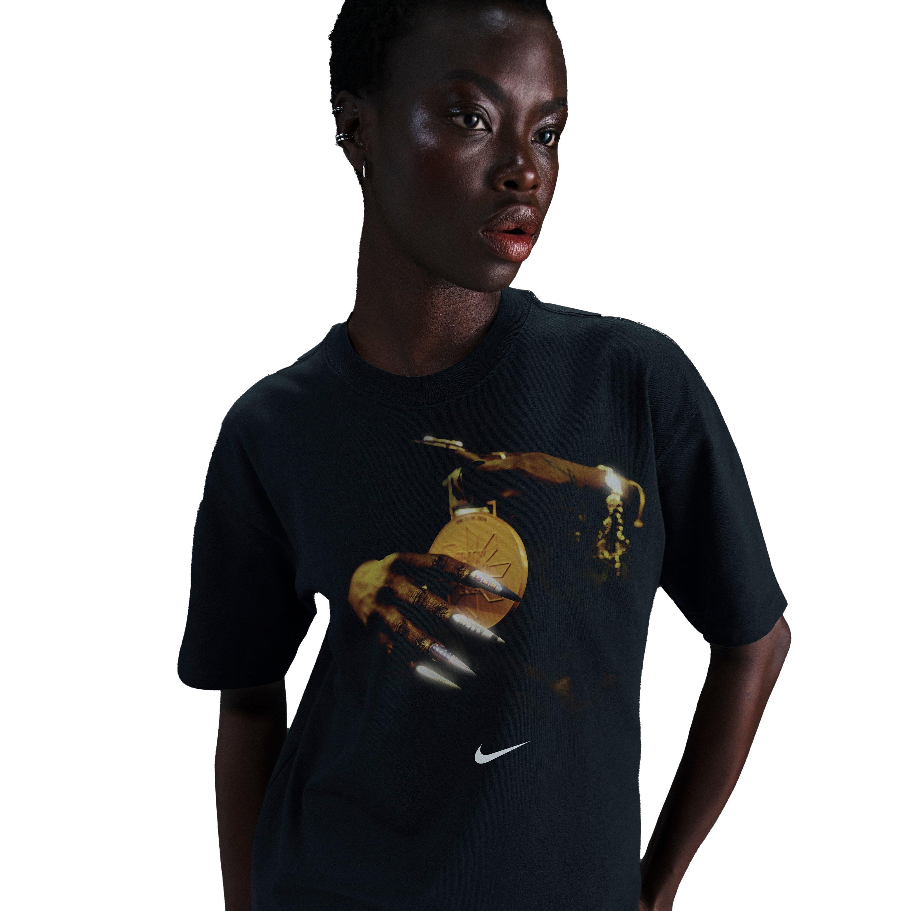 Nike Women's Sha'Carri Richardson "So Win" Basketball Tee - BLACK Thumbnail View 2