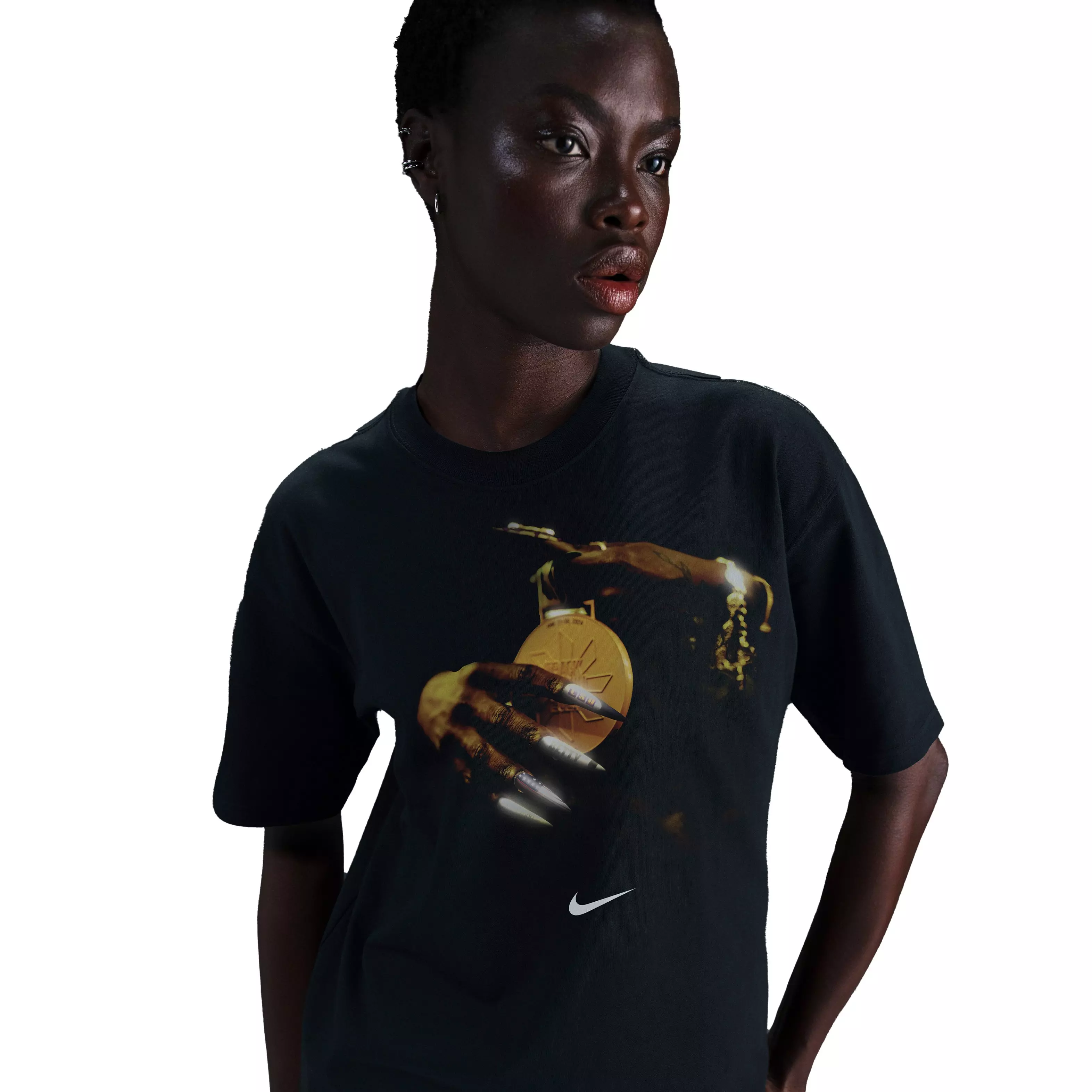 Nike Women's Sha'Carri Richardson "So Win" Basketball Tee - BLACK