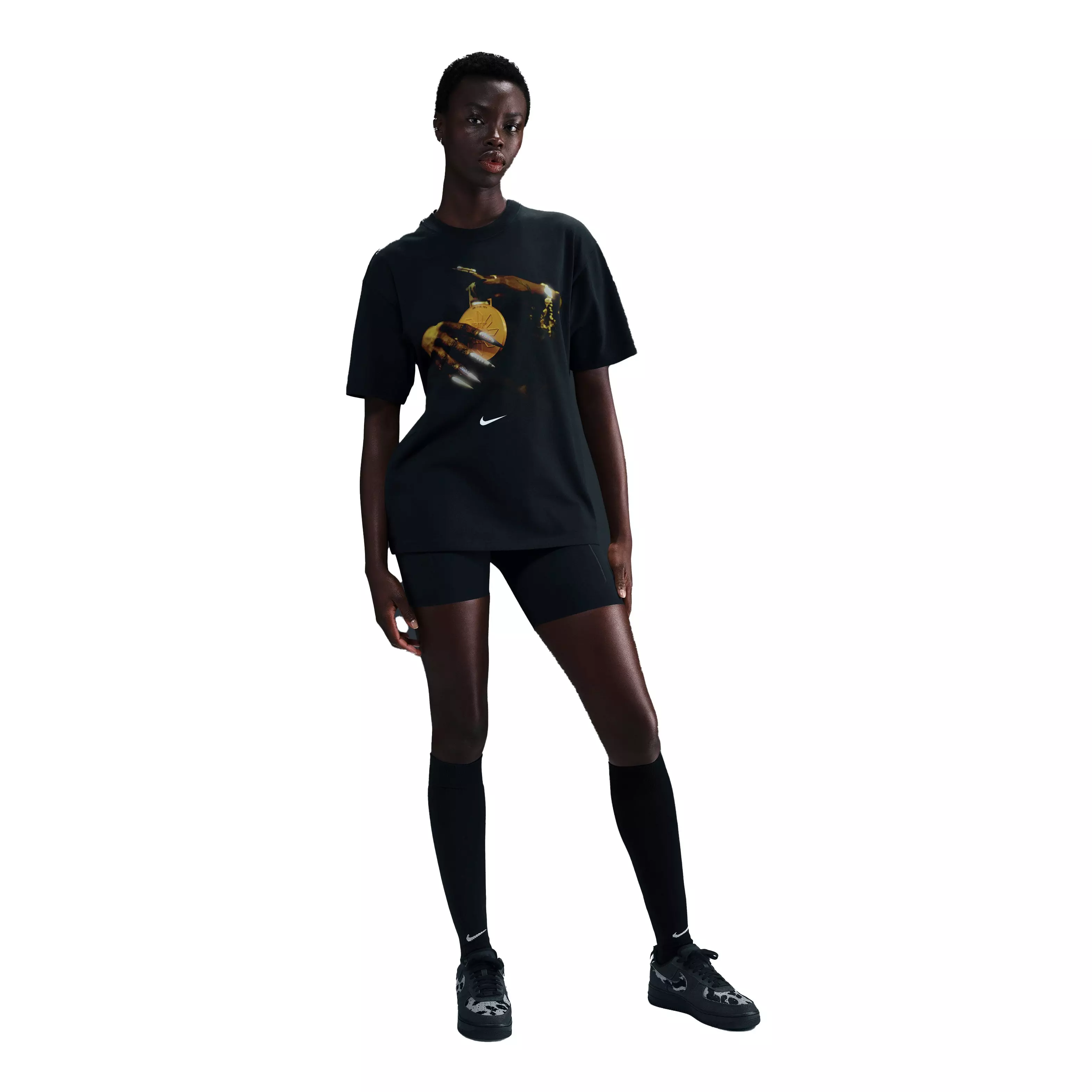 Nike Women's Sha'Carri Richardson "So Win" Basketball Tee - BLACK