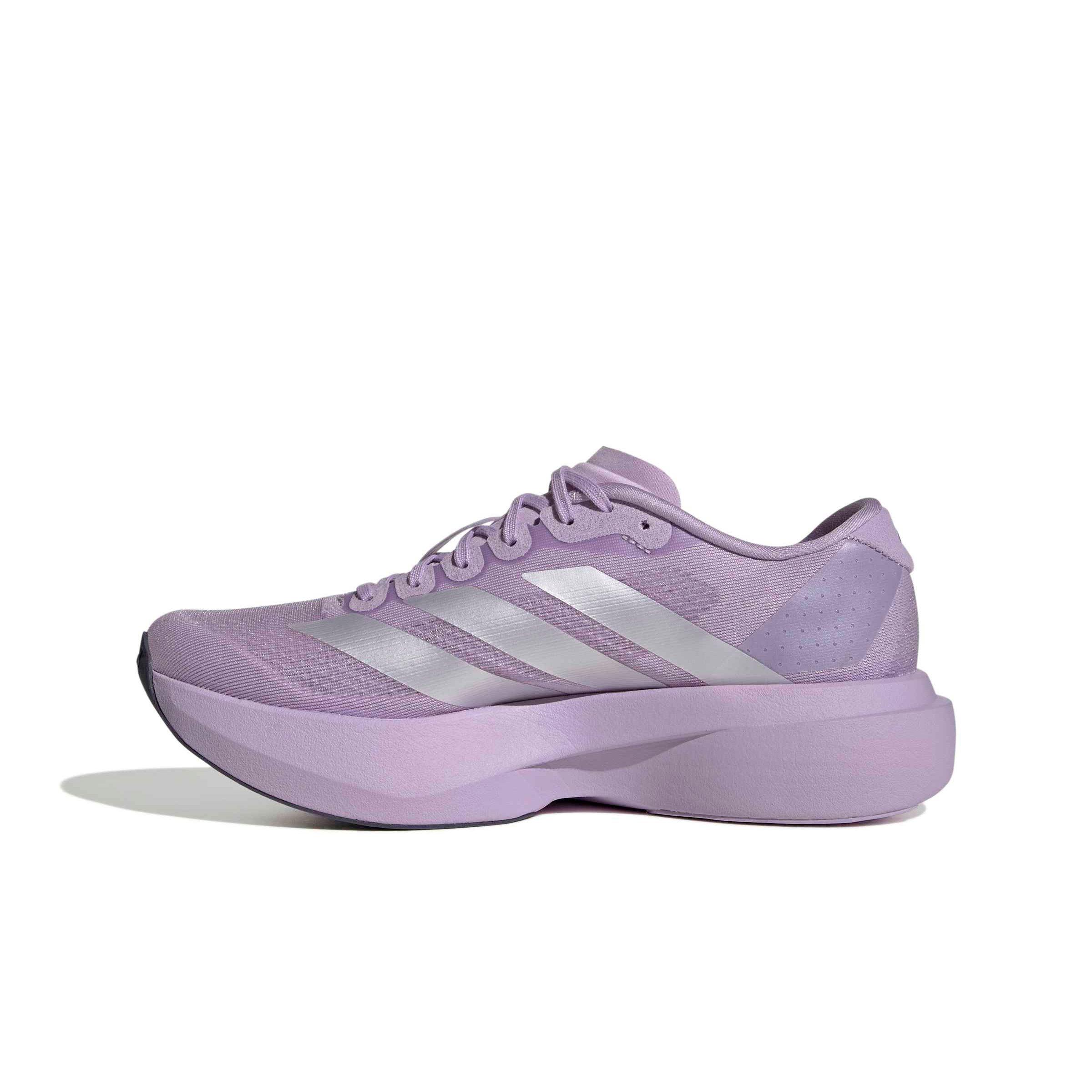 adidas Adizero EVO SL "Powder Plum/Shock Pink/Metallic" Women's Running Shoe - PURPLE Thumbnail View 2