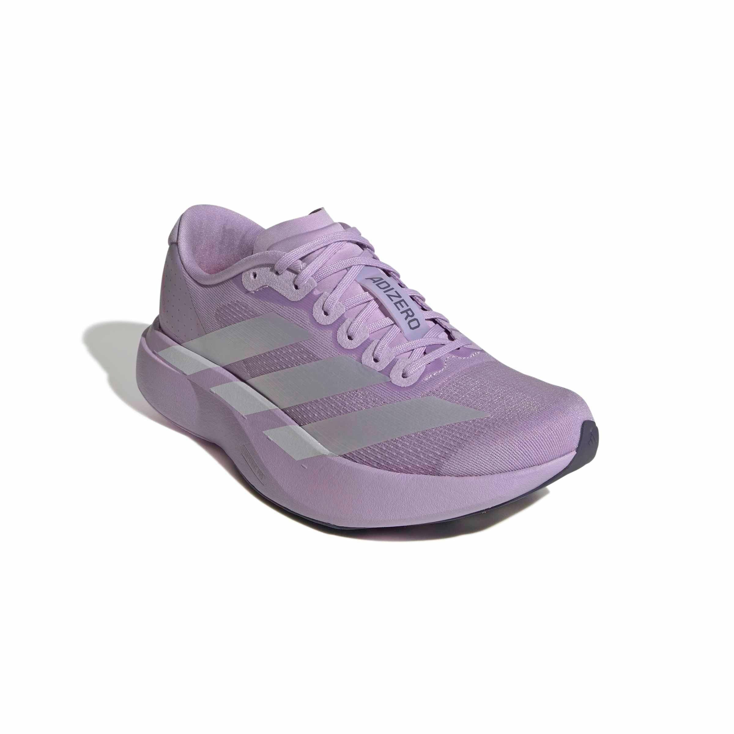 adidas Adizero EVO SL "Powder Plum/Shock Pink/Metallic" Women's Running Shoe - PURPLE Thumbnail View 6