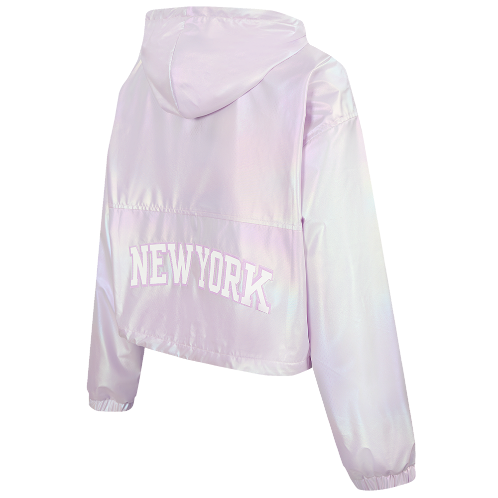 Pro Standard Women's New York Yankees Hologram 1/2 Zip Jacket-Multicolor - MULTI-COLOR Thumbnail View 4