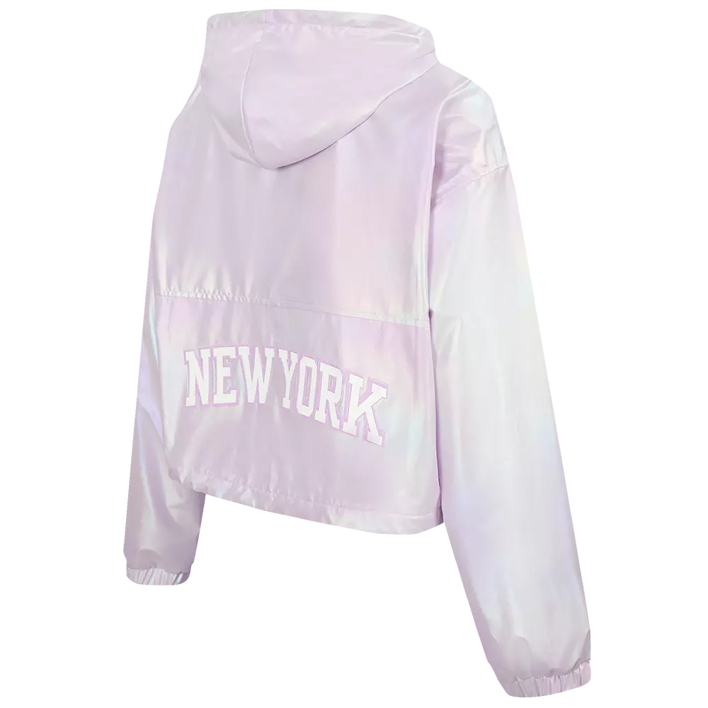 Pro Standard Women's New York Yankees Hologram 1/2 Zip Jacket-Multicolor - MULTI-COLOR