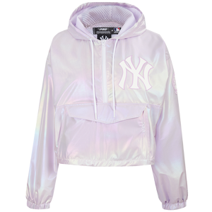 Pro Standard Women's New York Yankees Hologram 1/2 Zip Jacket-Multicolor