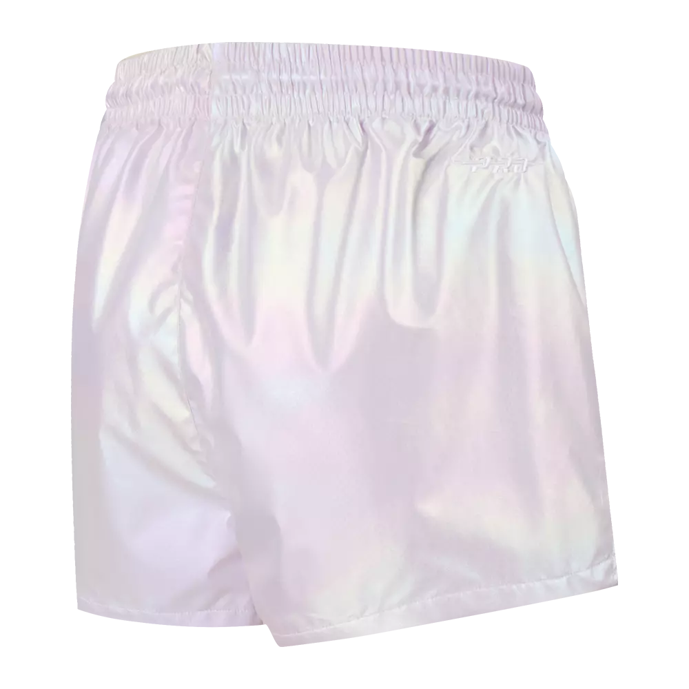 Pro Standard Women's New York Yankees Hologram Woven Shorts-Multicolor - MULTI-COLOR