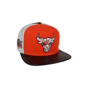 New Era Chicago Bulls 9FIFTY A-Frame Shattered 1 Snapback Hat-White/Orange/Black