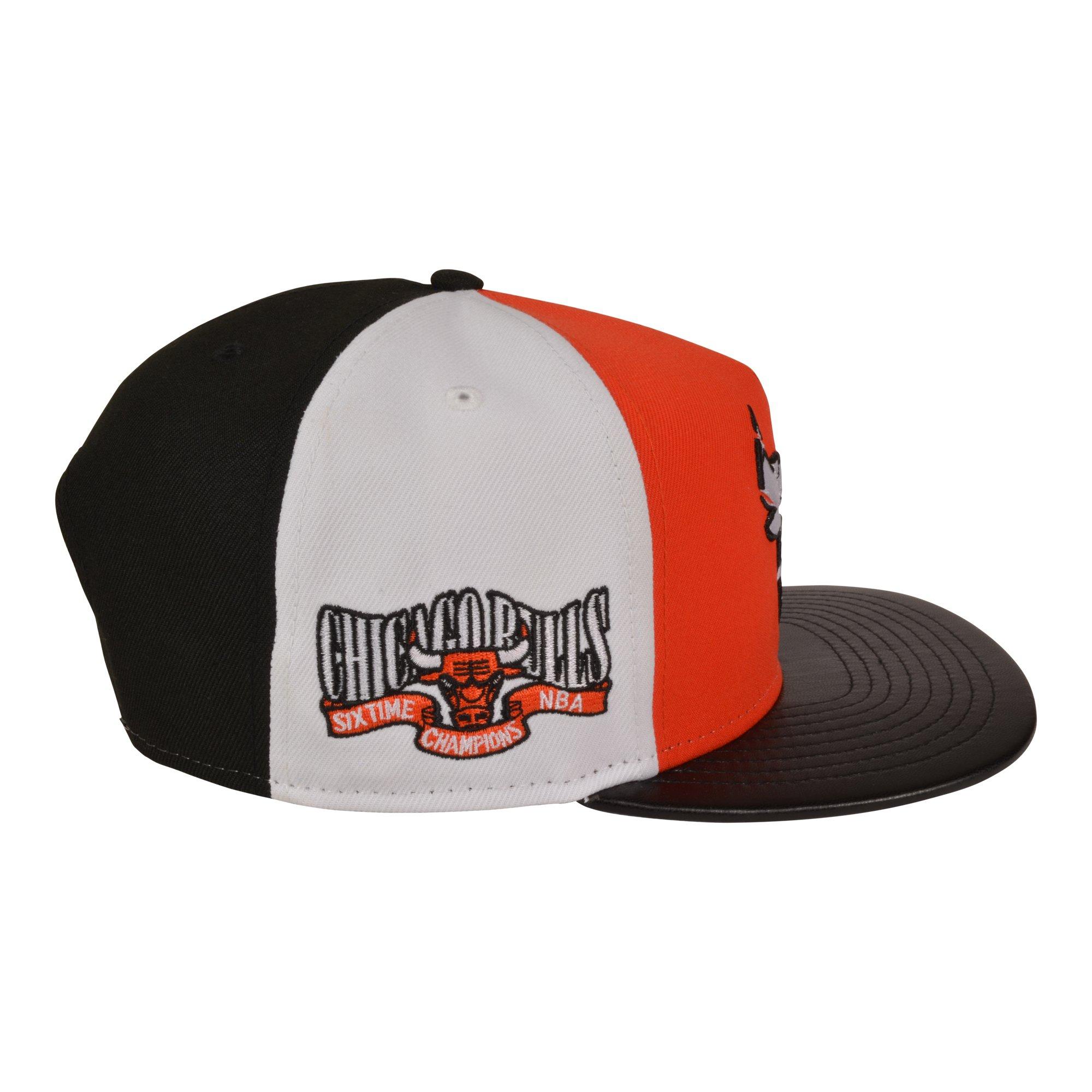 New Era Chicago Bulls 9FIFTY A-Frame Shattered 1 Snapback Hat-White/Orange/Black