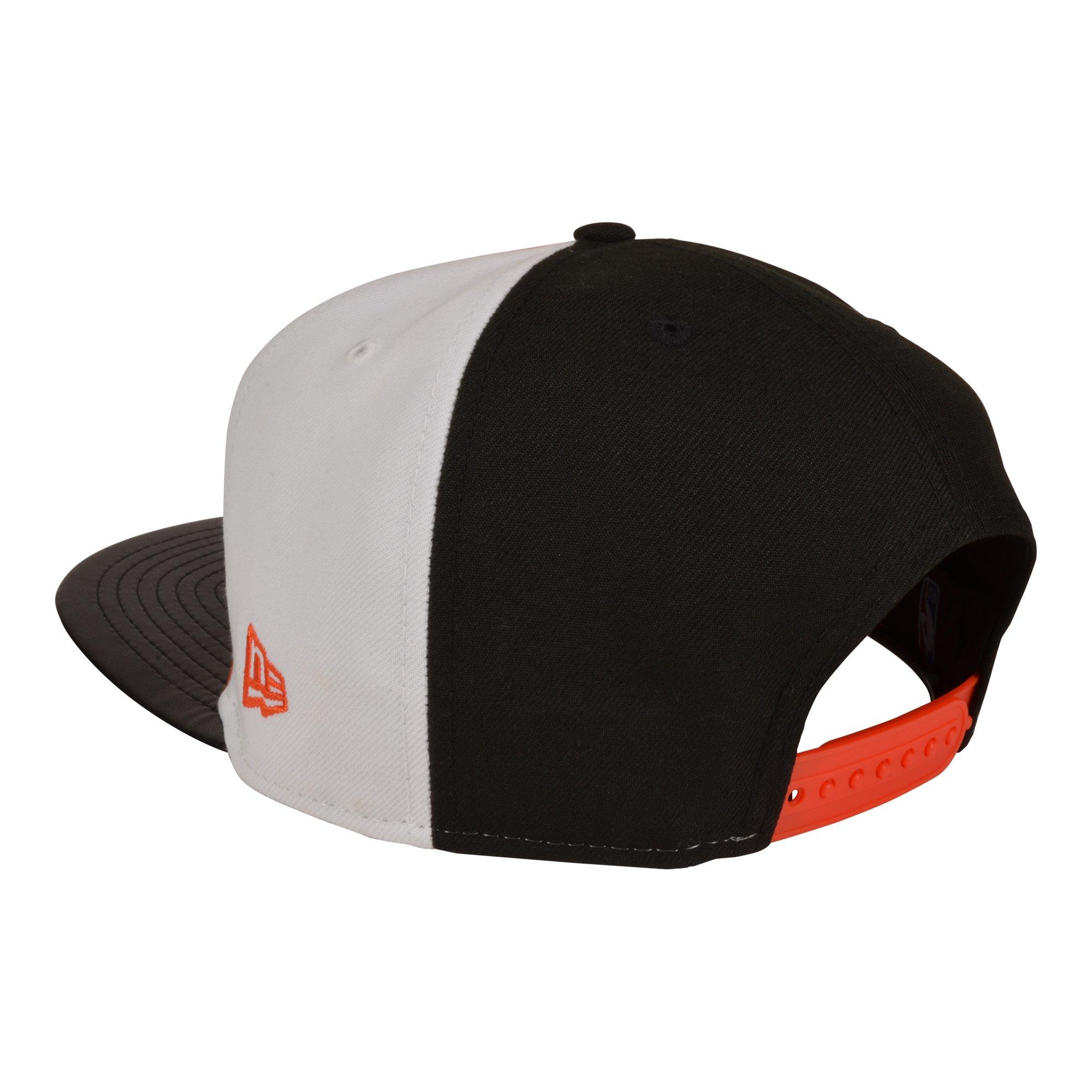 New Era Chicago Bulls 9FIFTY A-Frame Shattered 1 Snapback Hat-White/Orange/Black