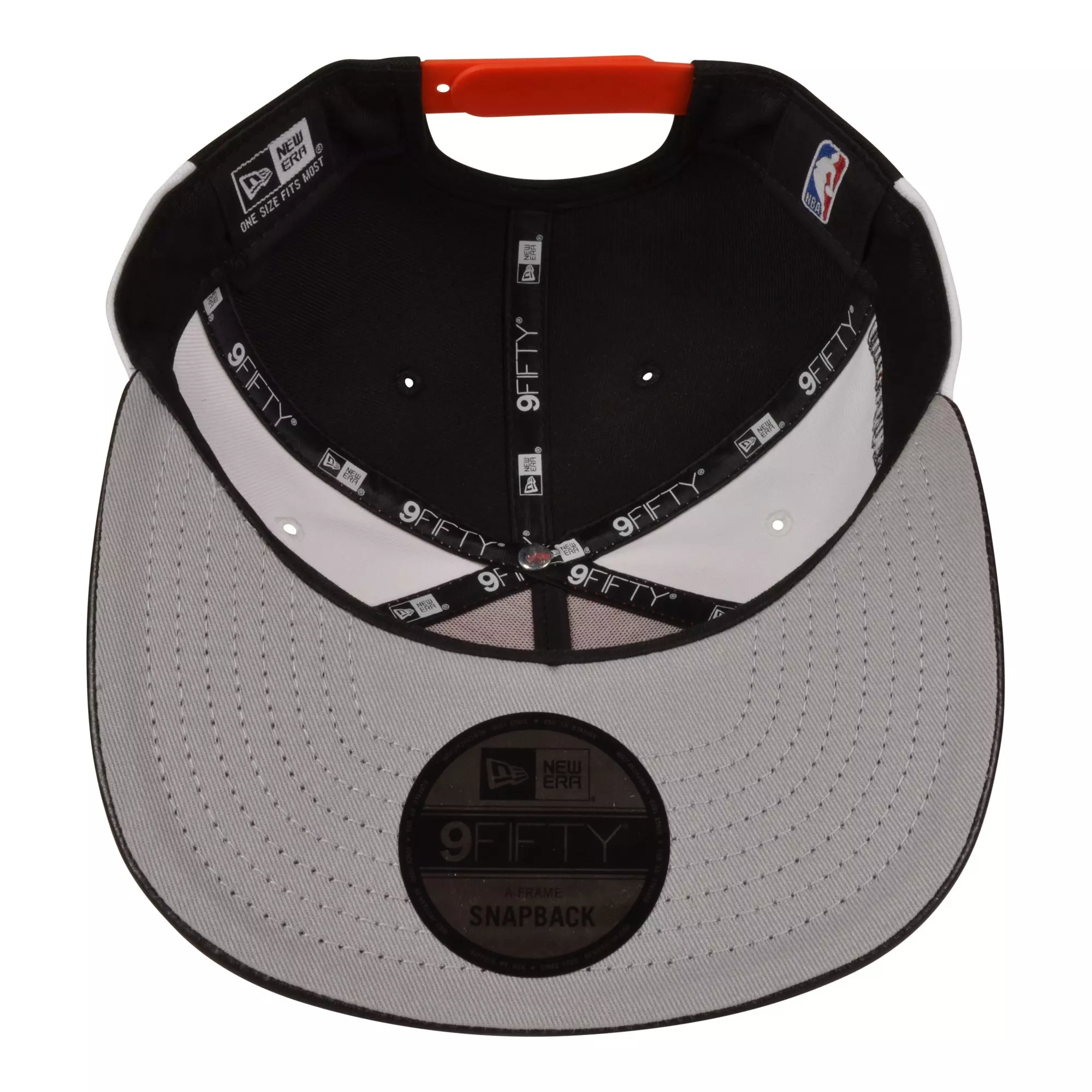 New Era Chicago Bulls 9FIFTY A-Frame Shattered 1 Snapback Hat-White/Orange/Black - WHITE/BLACK/ORANGE