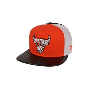 New Era Chicago Bulls 9FIFTY A-Frame Shattered 1 Snapback Hat-White/Orange/Black