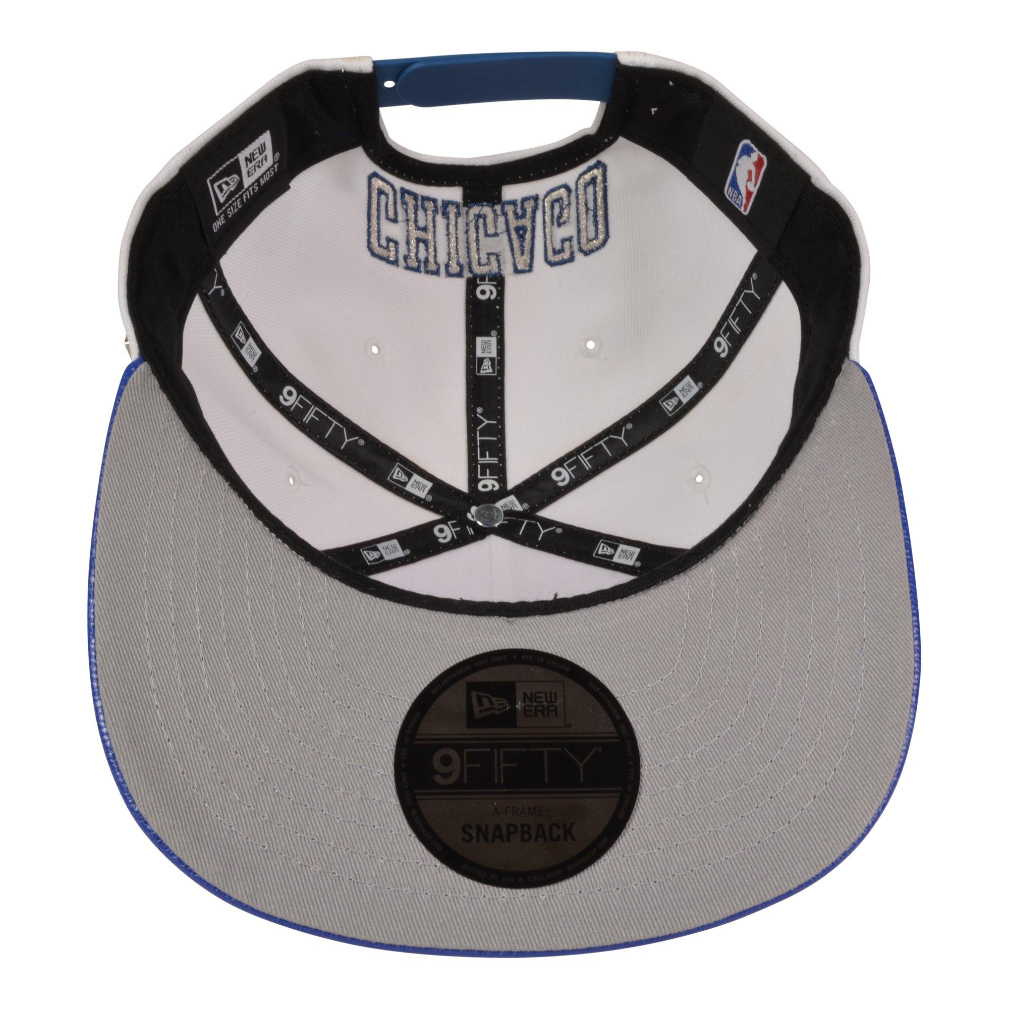 New Era Chicago Bulls 9FIFTY A-Frame French Blue 12 Snapback Hat-White/Blue