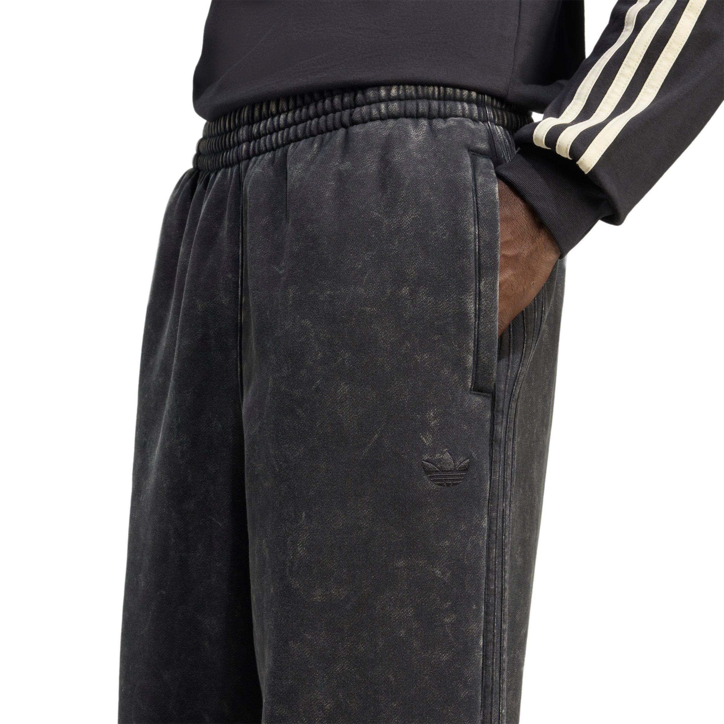 adidas Originals Men's Washed Pants - BLACK Thumbnail View 3