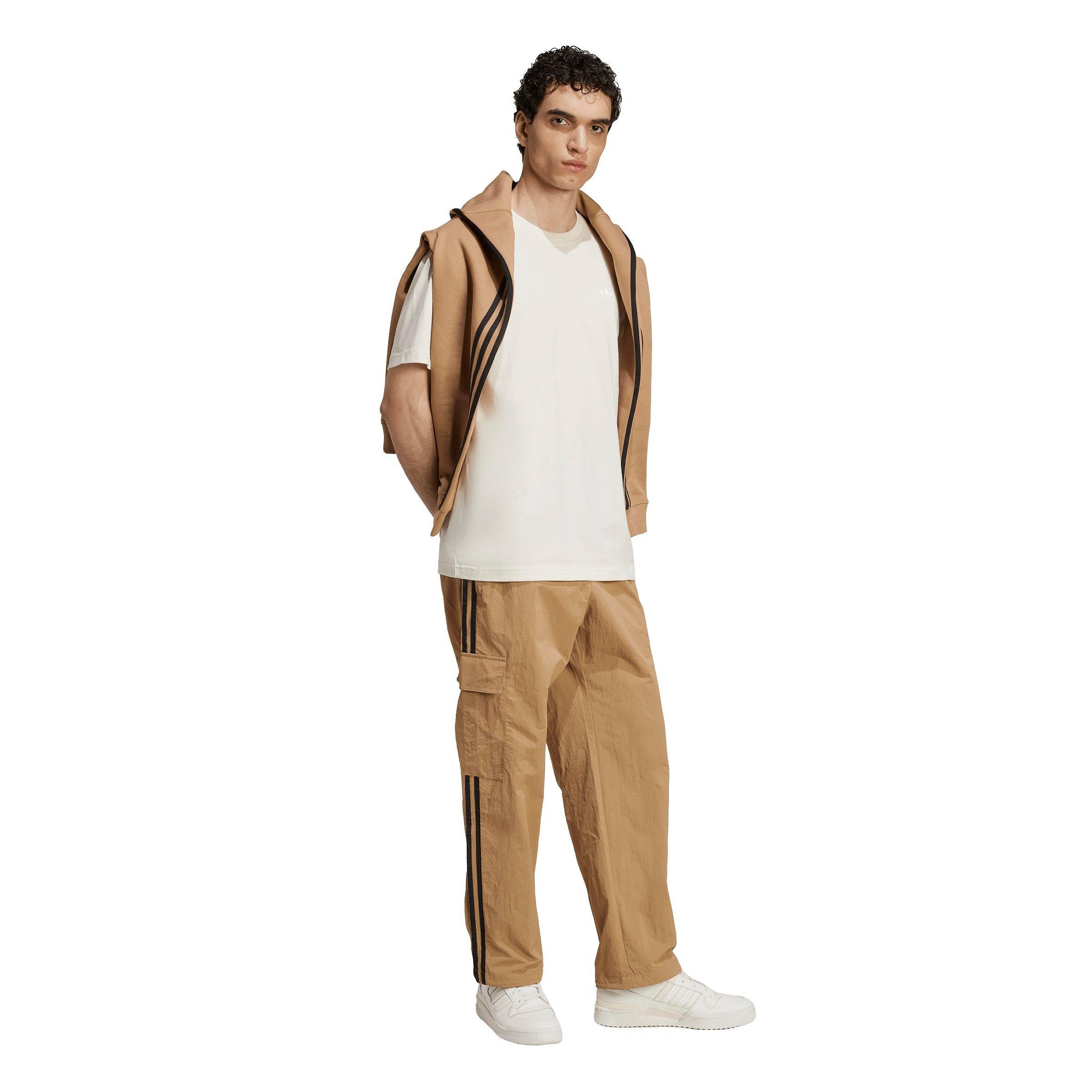 adidas Originals Men's Adicolor Classics 3-Stripes Cargo Pants - Khaki - KHAKI Thumbnail View 5