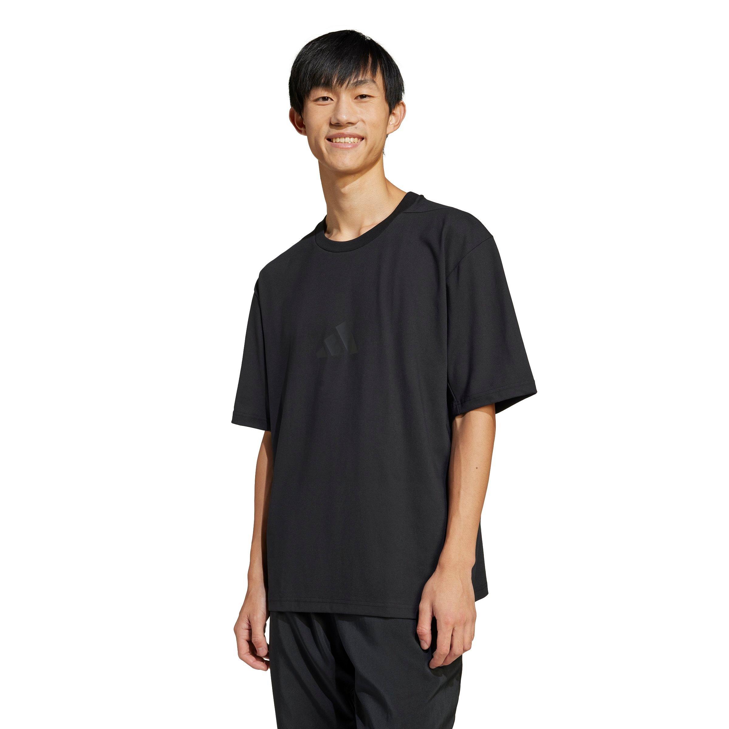 adidas Men's Z.N.E. Loose-Fit Tee - BLACK Thumbnail View 1