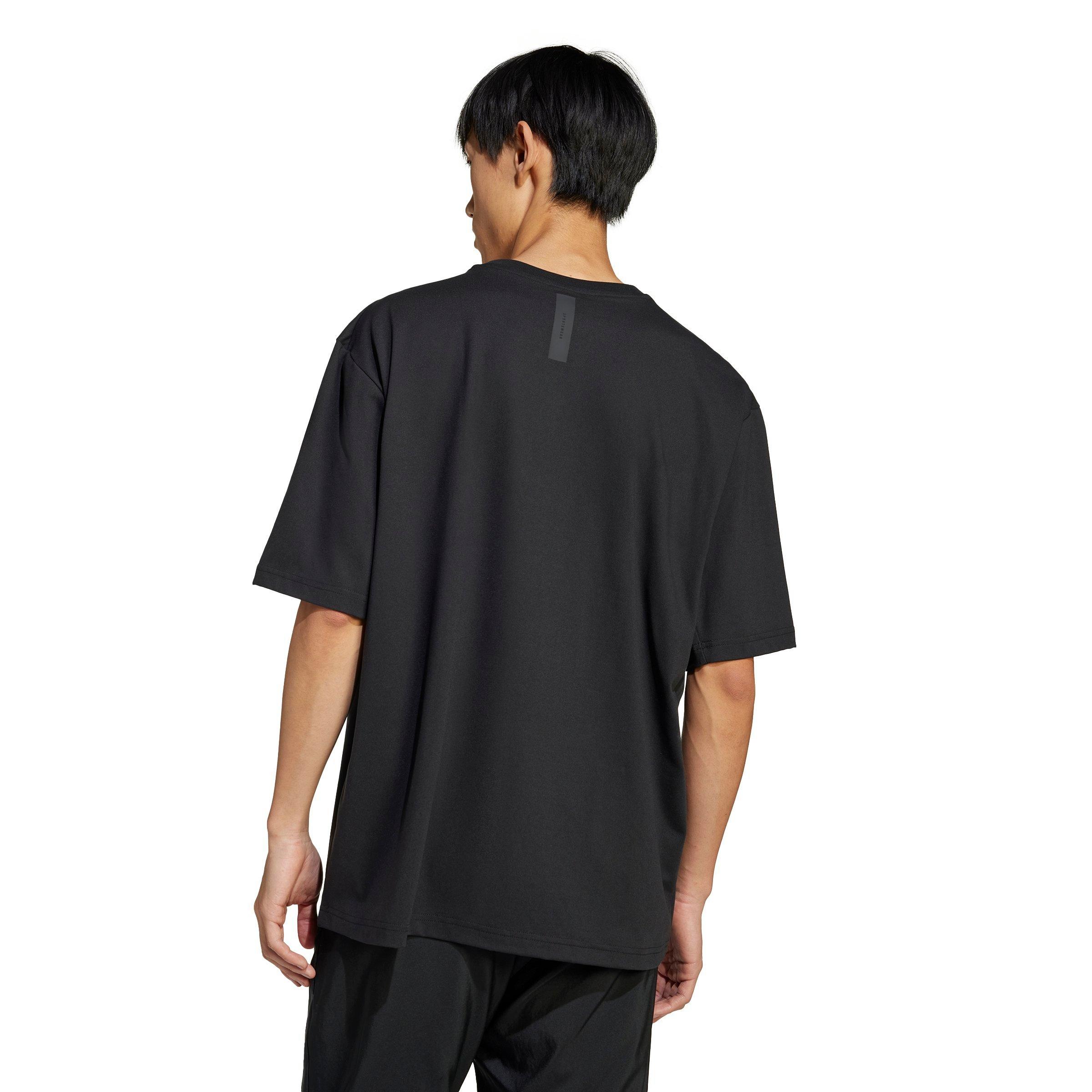adidas Men's Z.N.E. Loose-Fit Tee - BLACK Thumbnail View 2