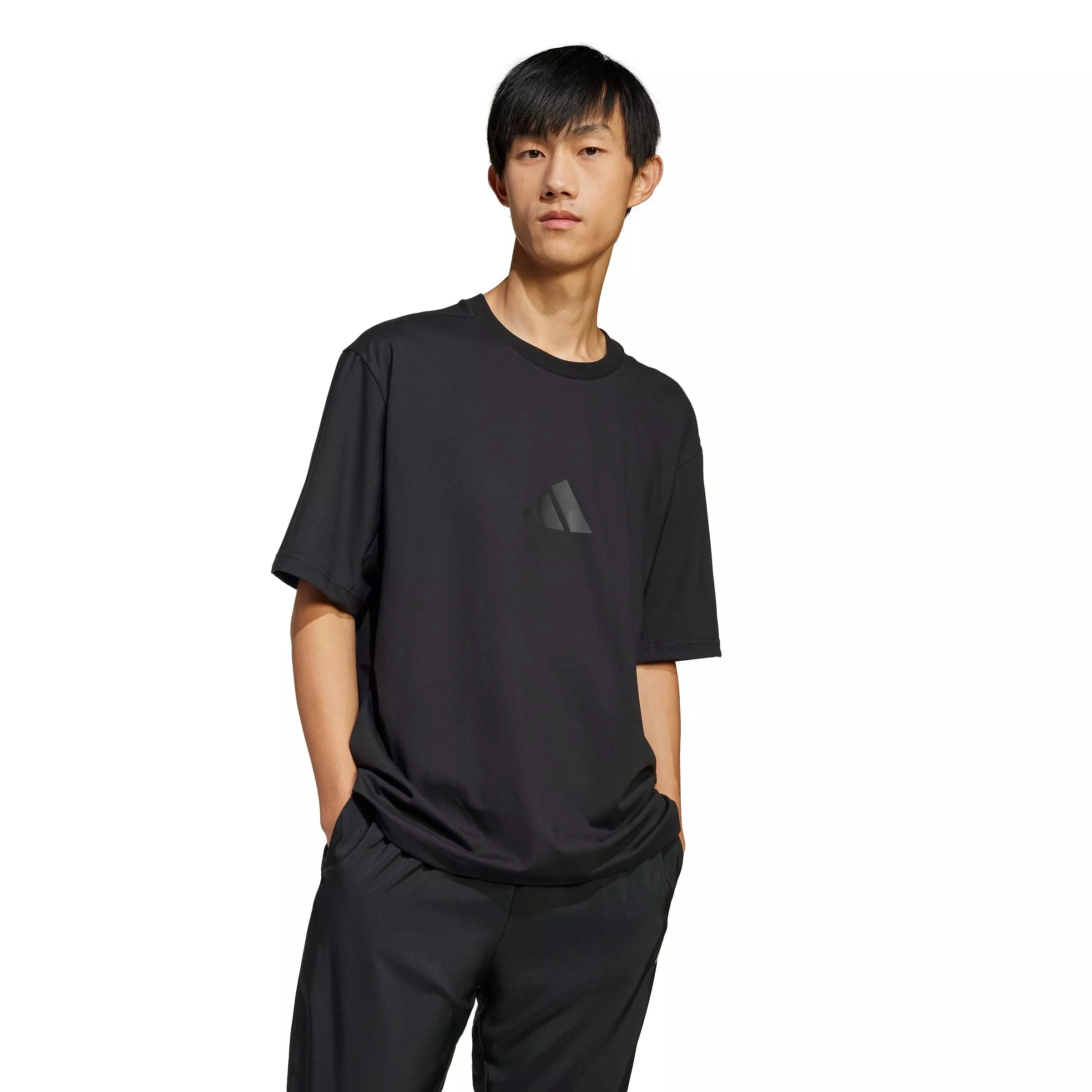 adidas Men's Z.N.E. Loose-Fit Tee - BLACK