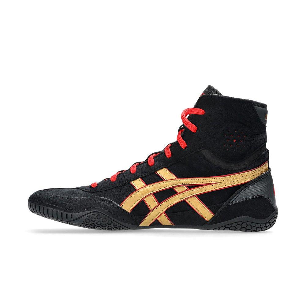 ASICS Dan Gable Evo 3 "Black/Gold" Men's Wrestling Shoe - BLACK/GOLD Thumbnail View 2