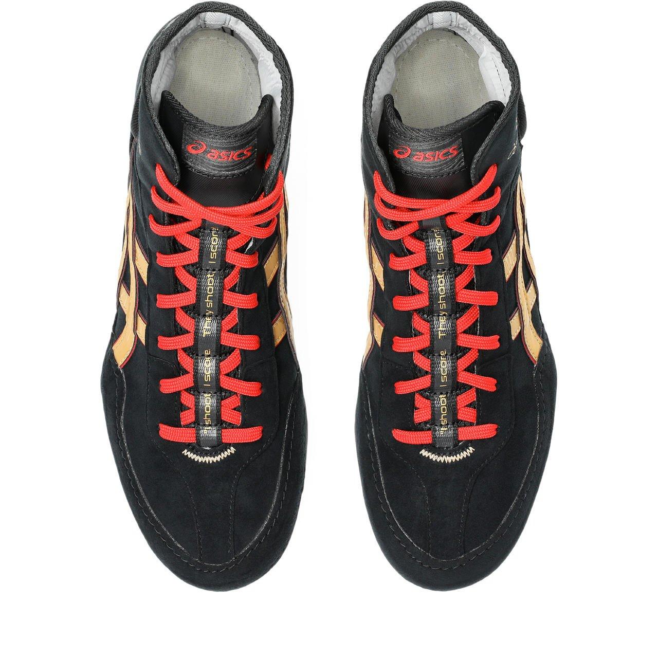 ASICS Dan Gable Evo 3 "Black/Gold" Men's Wrestling Shoe - BLACK/GOLD Thumbnail View 3