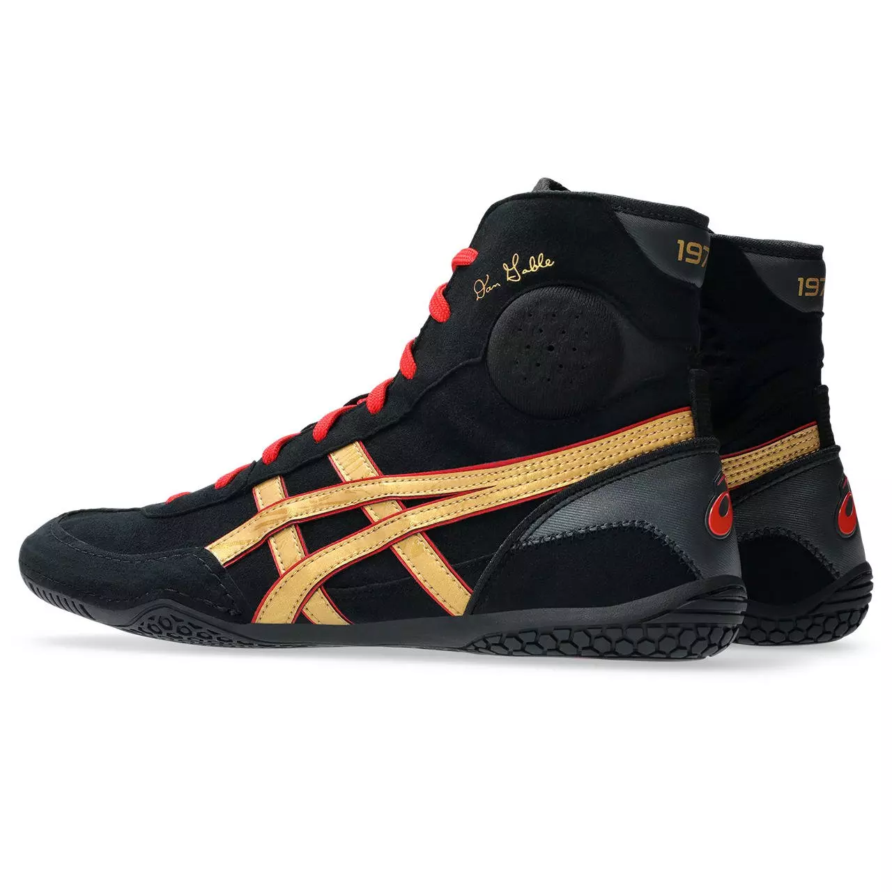 ASICS Dan Gable Evo 3 "Black/Gold" Men's Wrestling Shoe - BLACK/GOLD