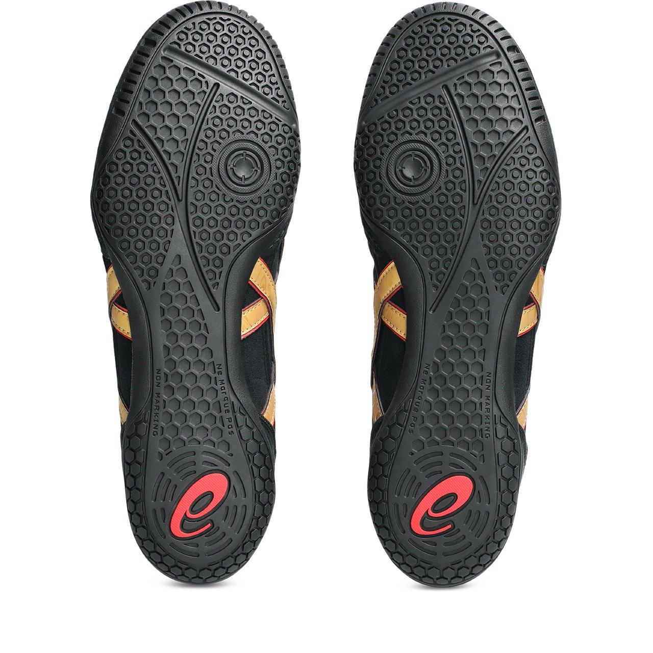 ASICS Dan Gable Evo 3 "Black/Gold" Men's Wrestling Shoe - BLACK/GOLD Thumbnail View 6