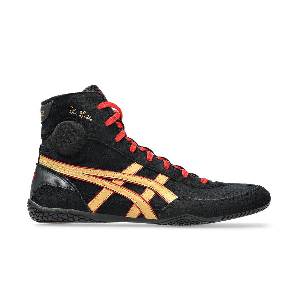 ASICS Dan Gable Evo 3 "Black/Gold" Men's Wrestling Shoe - BLACK/GOLD Thumbnail View 1