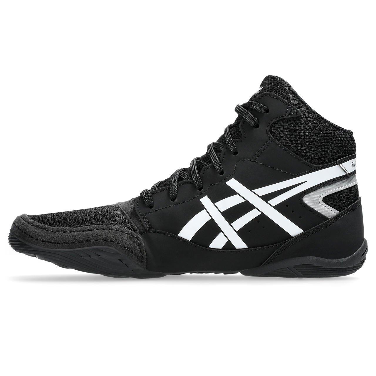 ASICS Snapdown 4 "Black/White" Preschool Kids' Wrestling Shoe - BLACK/WHITE Thumbnail View 3