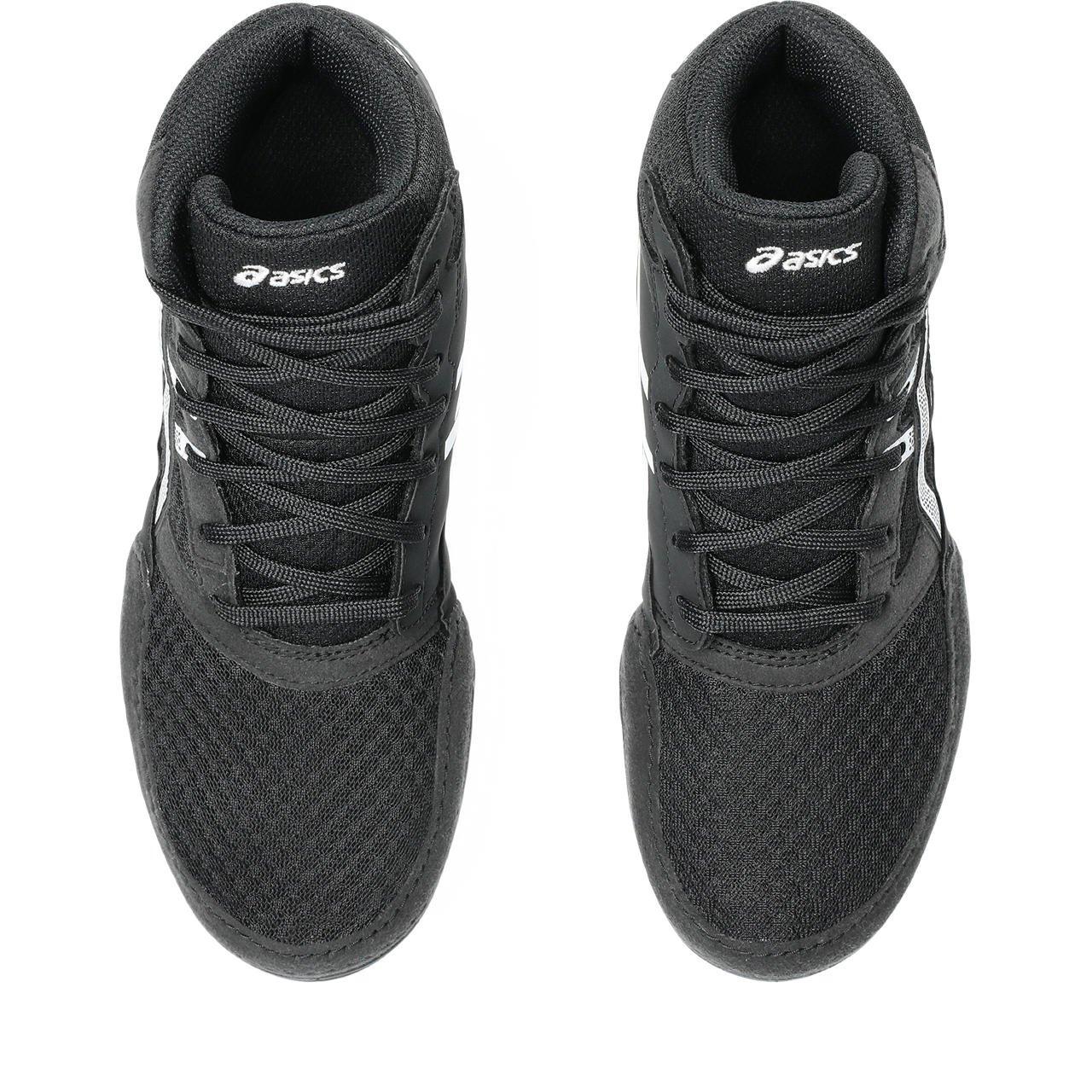 ASICS Snapdown 4 "Black/White" Preschool Kids' Wrestling Shoe - BLACK/WHITE Thumbnail View 4