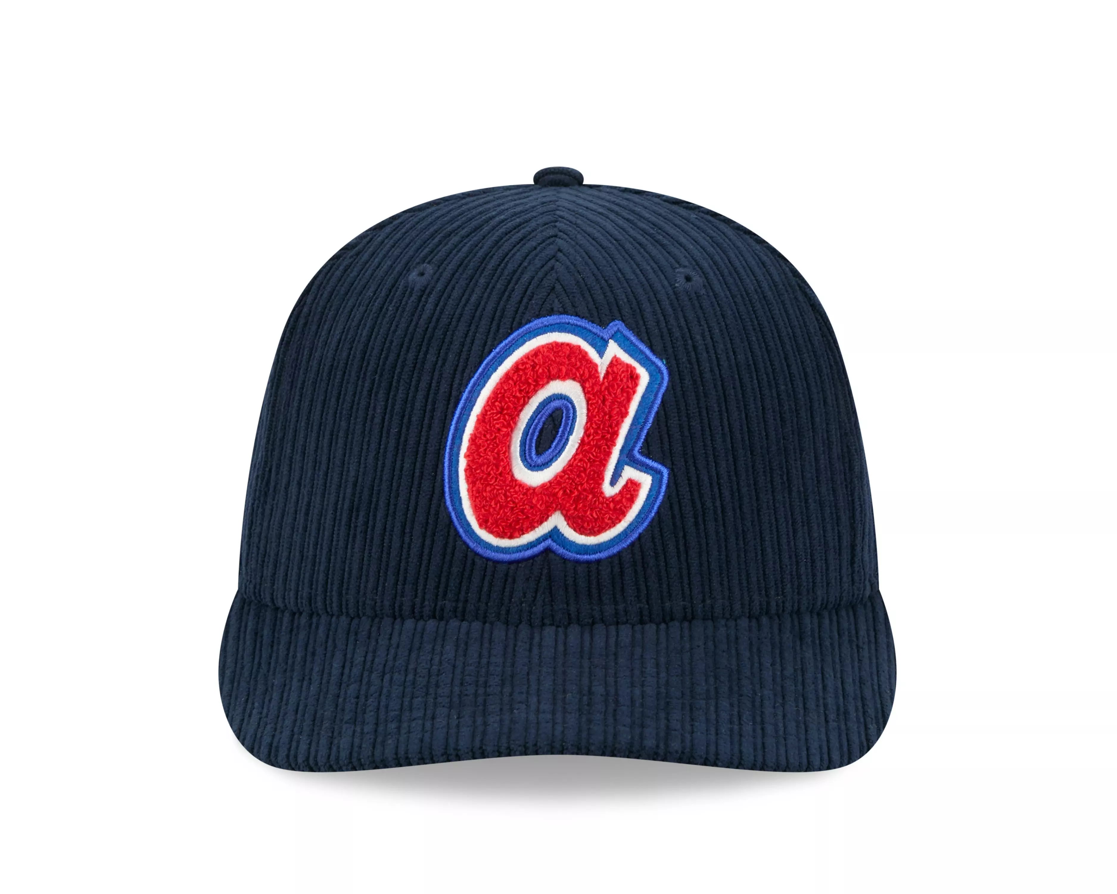 New Era Atlanta Braves 59FIFTY Cooperstown Chenille Fitted Hat-Royal - ROYAL