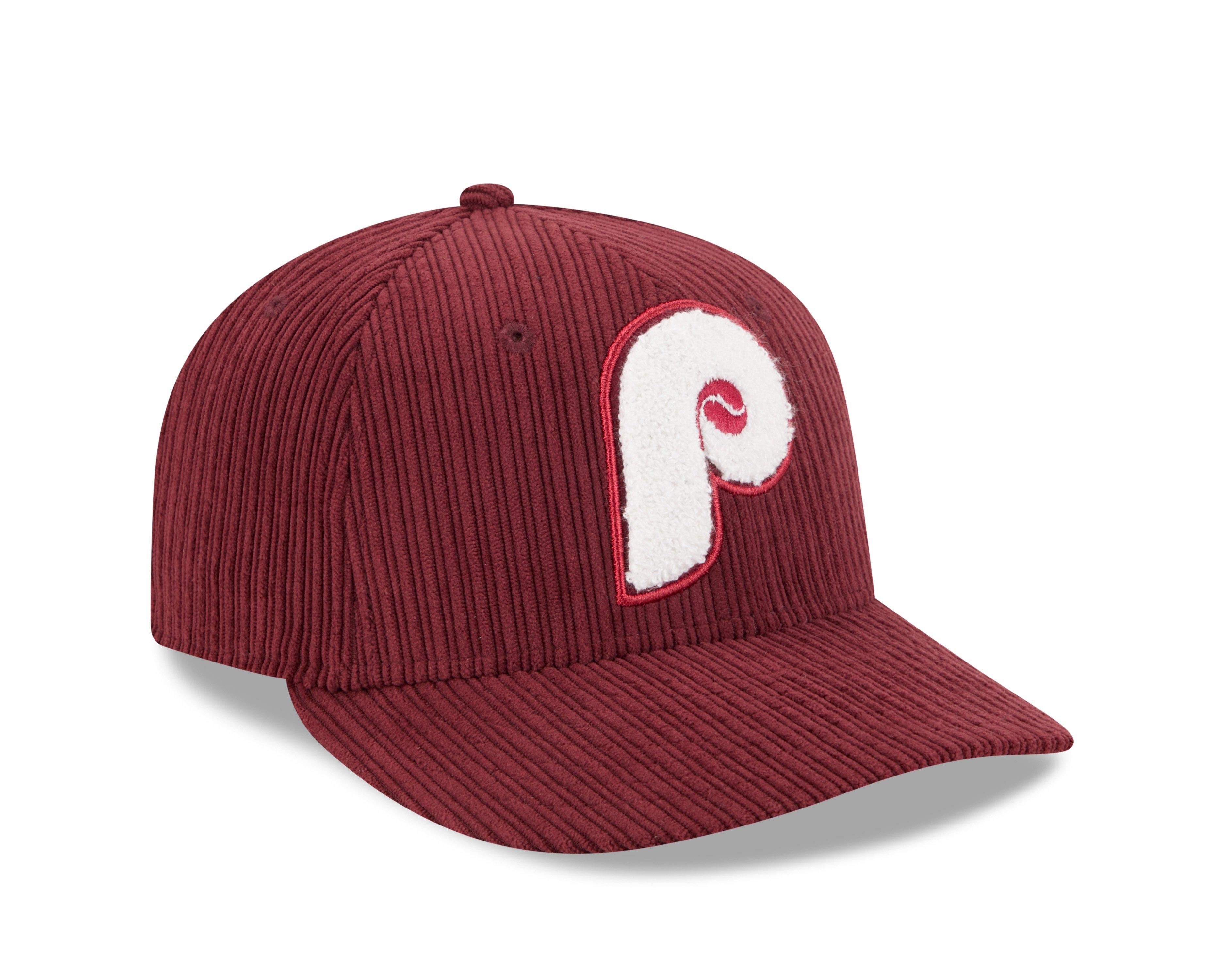 New Era Philadelphia Phillies 59FIFTY Cooperstown Maroon Chenille Fitted Hat