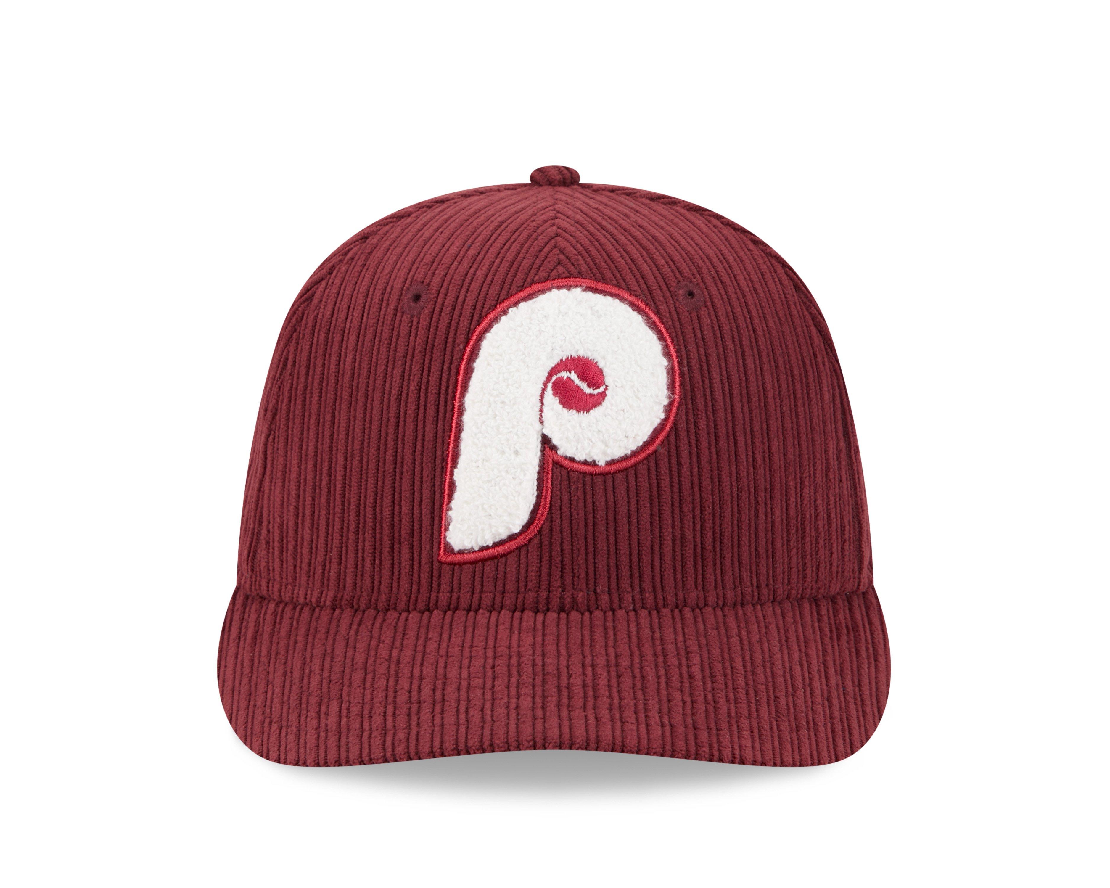 New Era Philadelphia Phillies 59FIFTY Cooperstown Maroon Chenille Fitted Hat