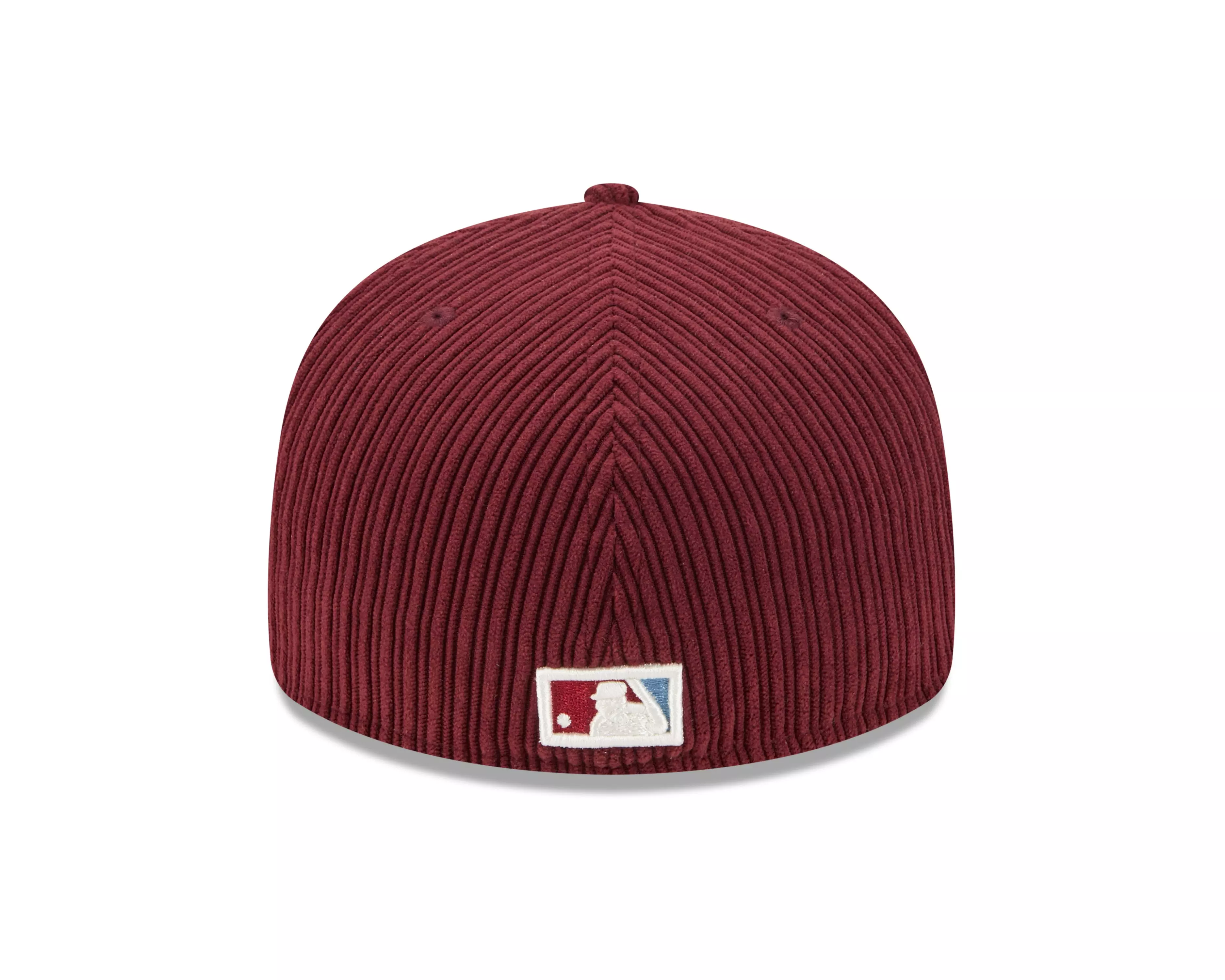 New Era Philadelphia Phillies 59FIFTY Cooperstown Chenille Fitted Hat-Maroon - MAROON