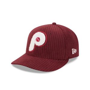 New Era Philadelphia Phillies 59FIFTY Cooperstown Chenille Fitted Hat-Maroon