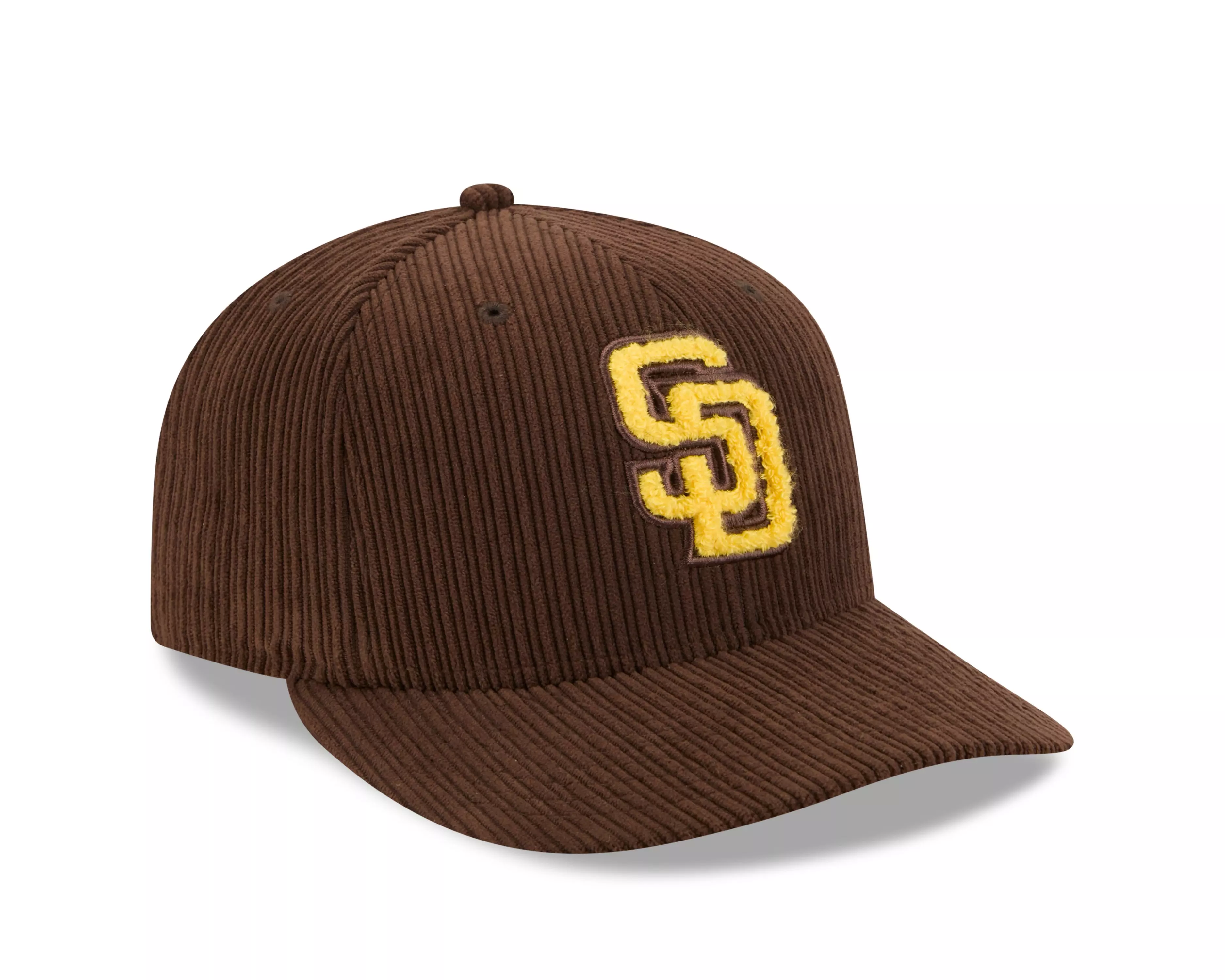 New Era San Diego Padres 59FIFTY Cooperstown Chenille Fitted Hat-Brown - BROWN