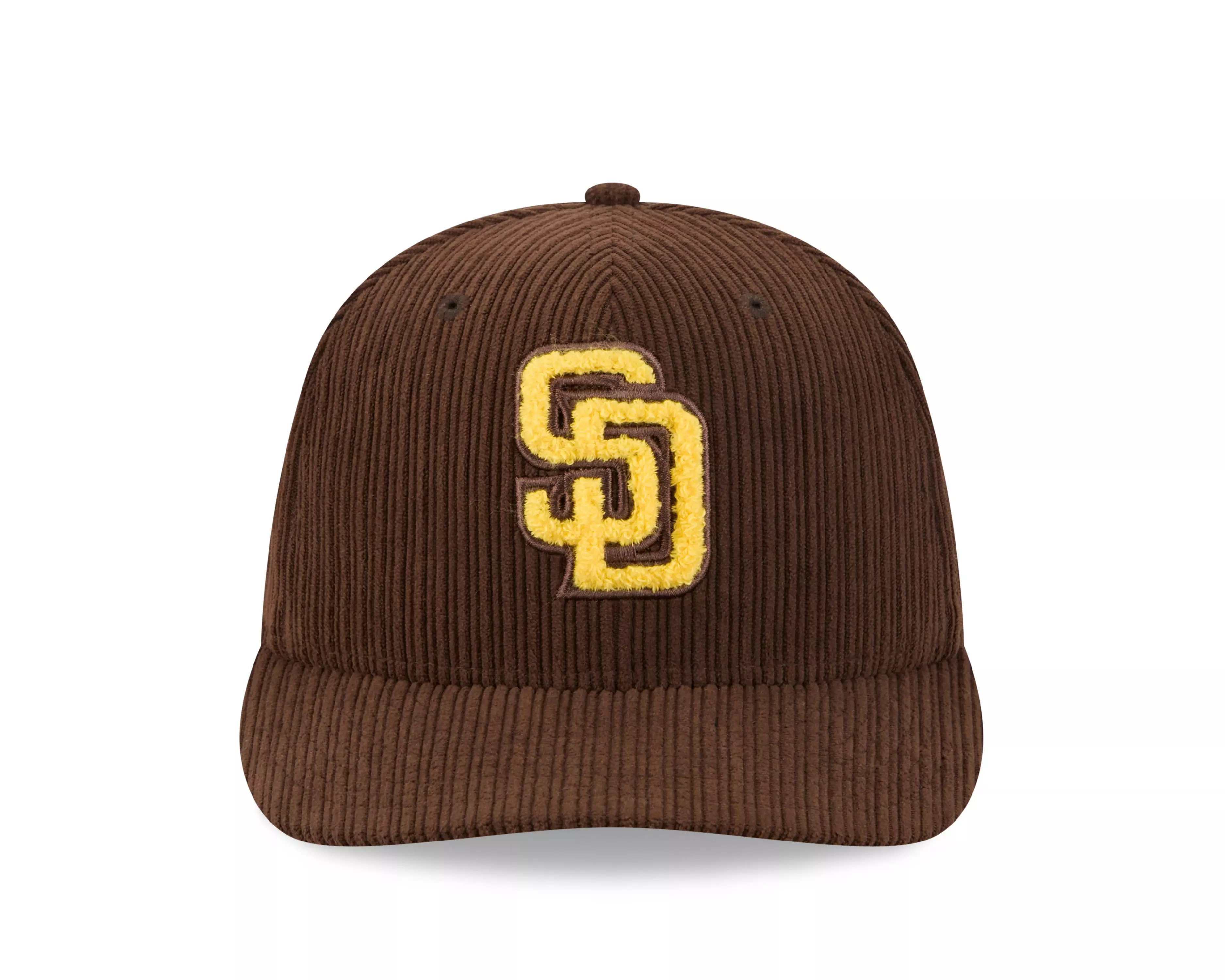 New Era San Diego Padres 59FIFTY Cooperstown Chenille Fitted Hat-Brown - BROWN