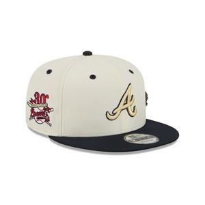 New Era Atlanta Braves 9FIFTY Mascot Pin Snapback Hat-Off-White