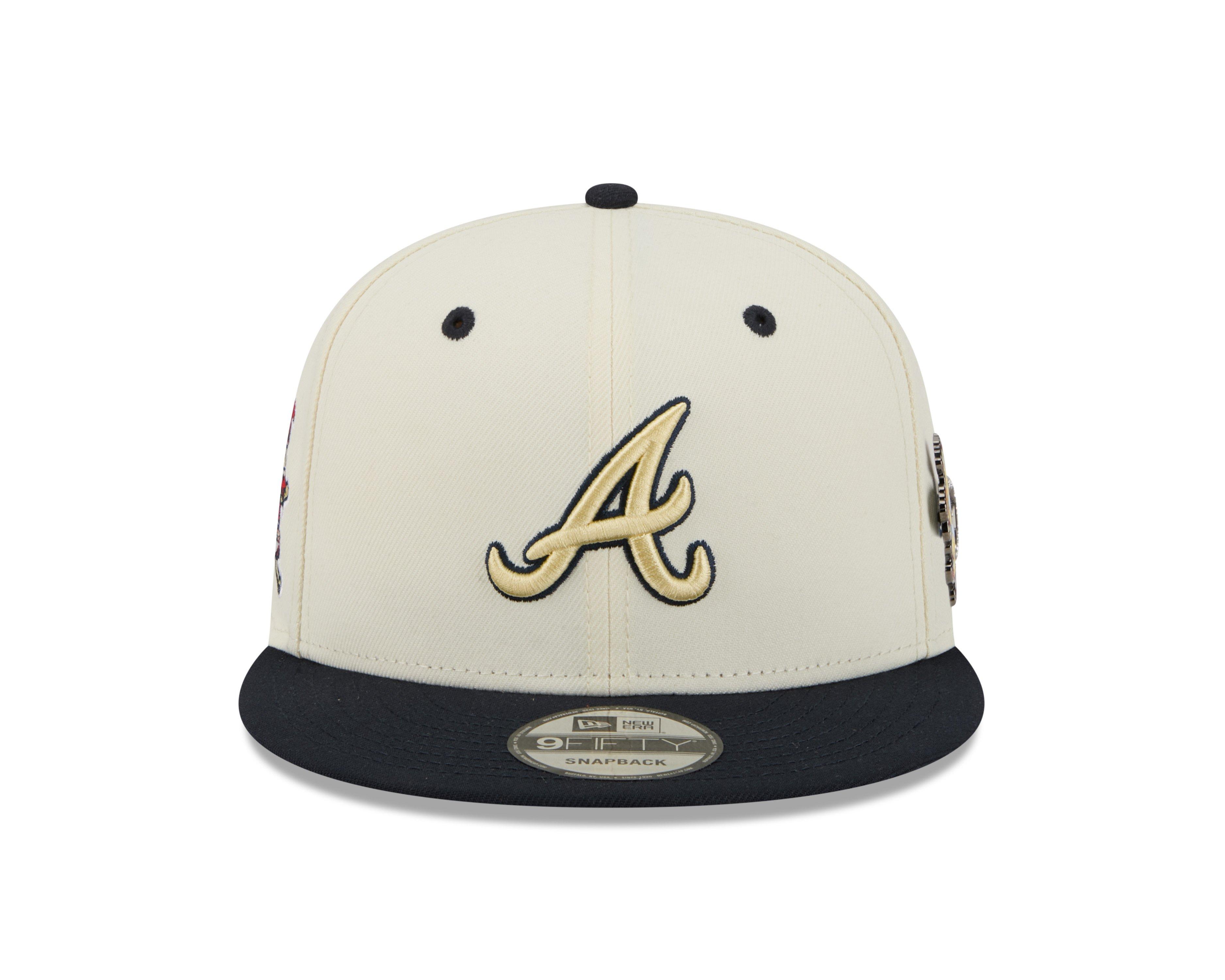 New Era Atlanta Braves 9FIFTY Mascot Pin Off-White Snapback Hat