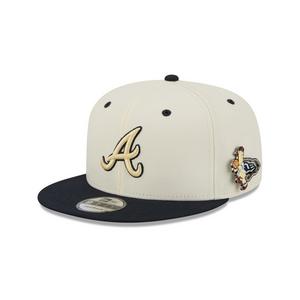 New Era Atlanta Braves 9FIFTY Mascot Pin Snapback Hat-Off-White