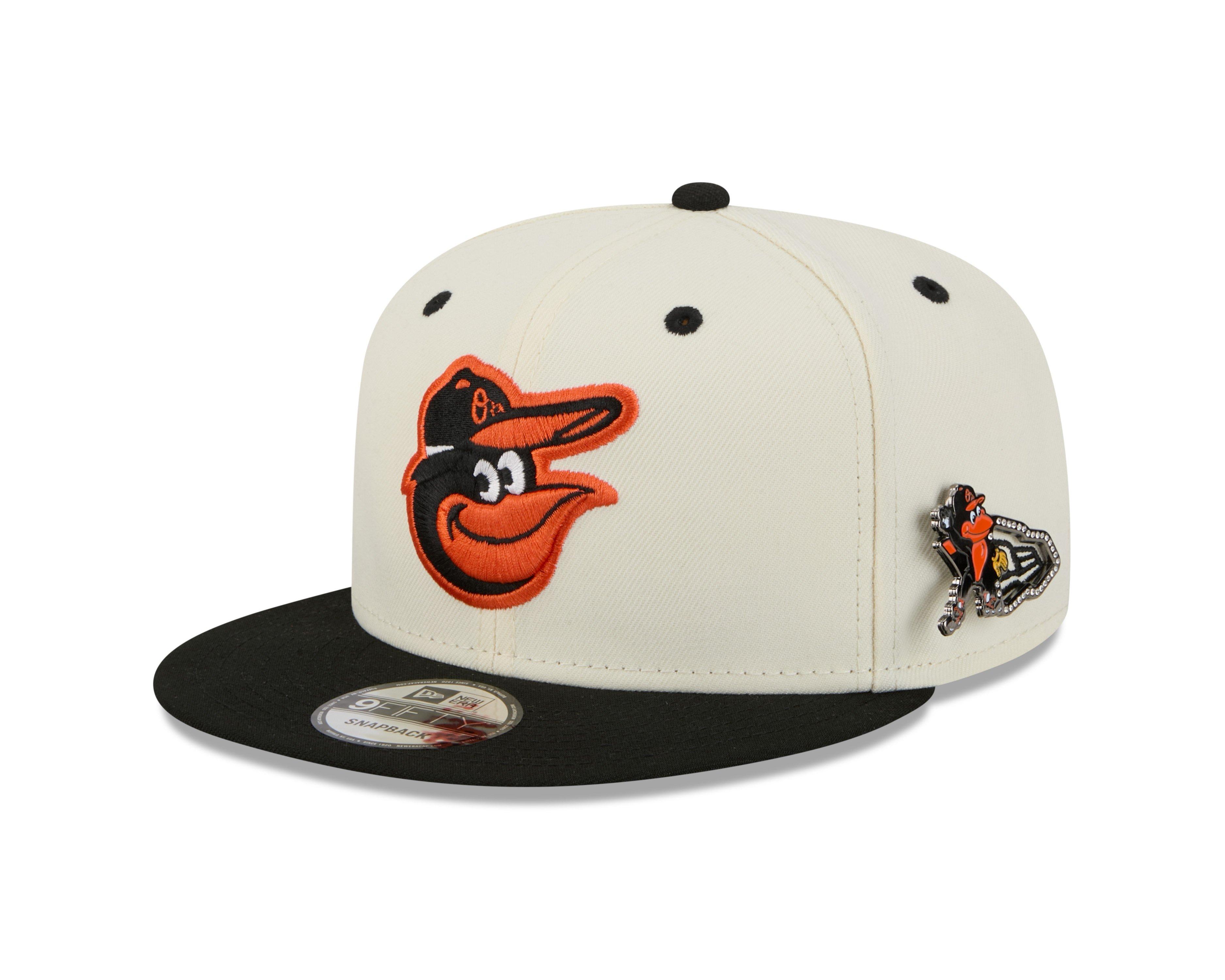 New Era Baltimore Orioles 9FIFTY Mascot Pin Off-White Snapback Hat